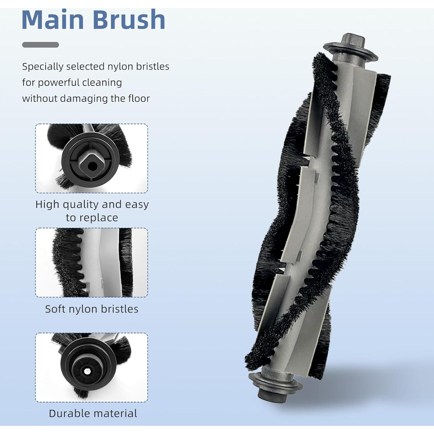 Accesorios para Aspiradora Robot LVTENGAI P20 - 1 Cepillo, 6 Filtros HEPA, 6 Cepillos Laterales