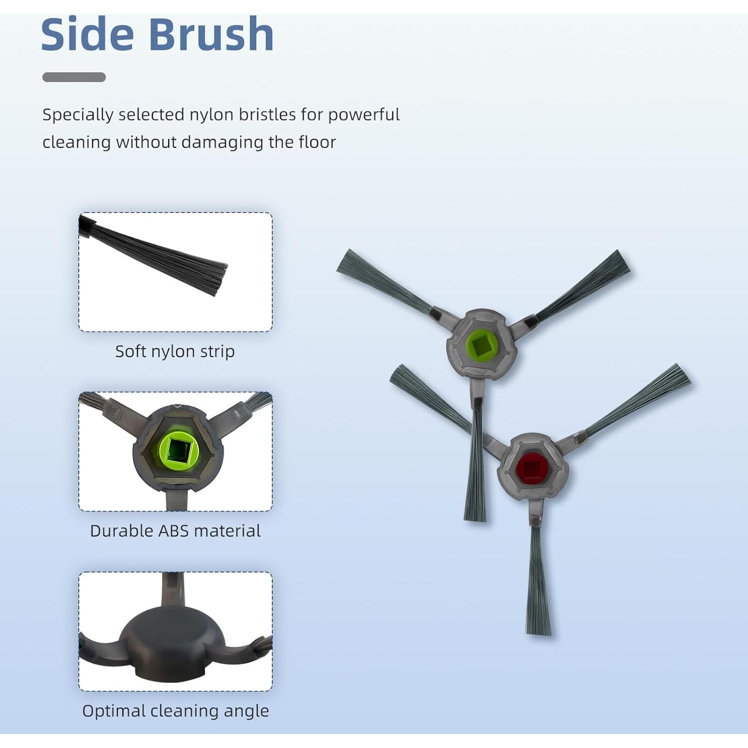 Accesorios para Aspiradora Robot LVTENGAI P20 - 1 Cepillo, 6 Filtros HEPA, 6 Cepillos Laterales