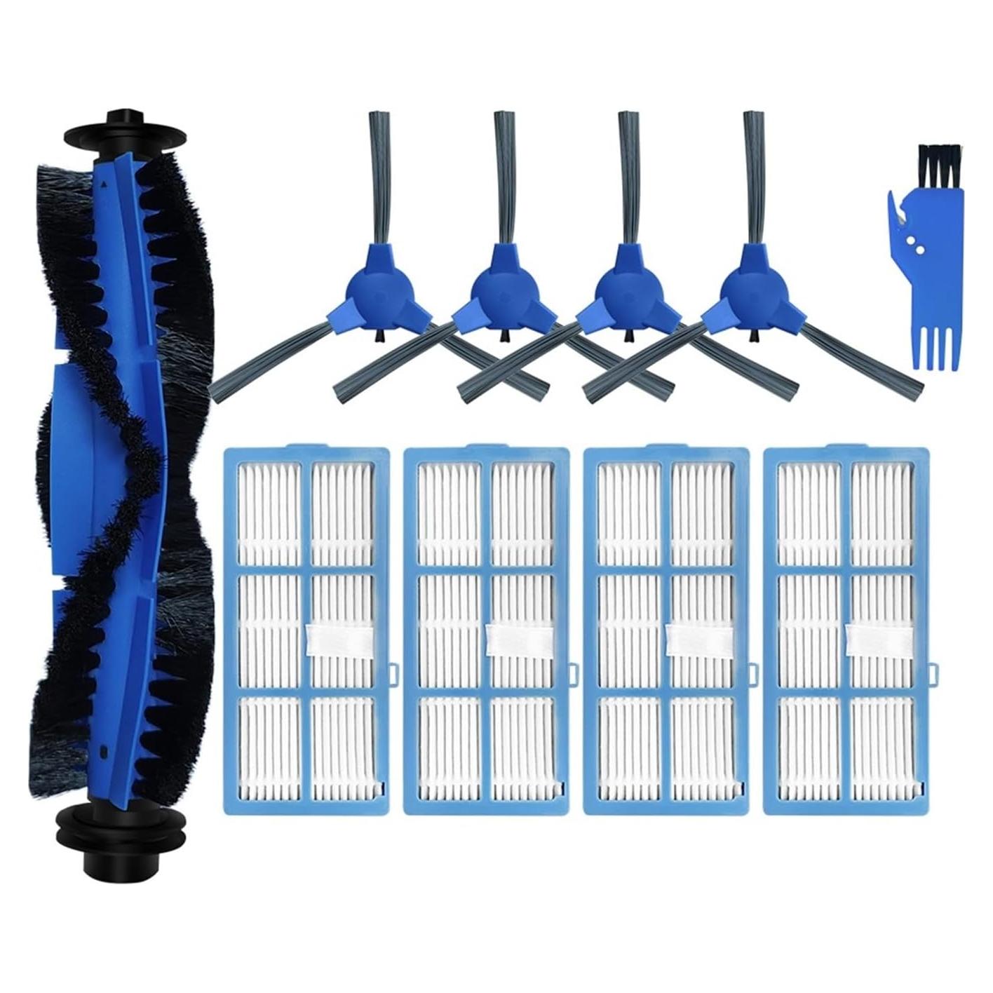 SteFik Replacement Accessory Set. Compatible for Deenkee DK600, Robot Vacuum Cleaner, Spare Parts Accessories, Main Side Brush Hepa Filter Brush Cover (Color : 2)