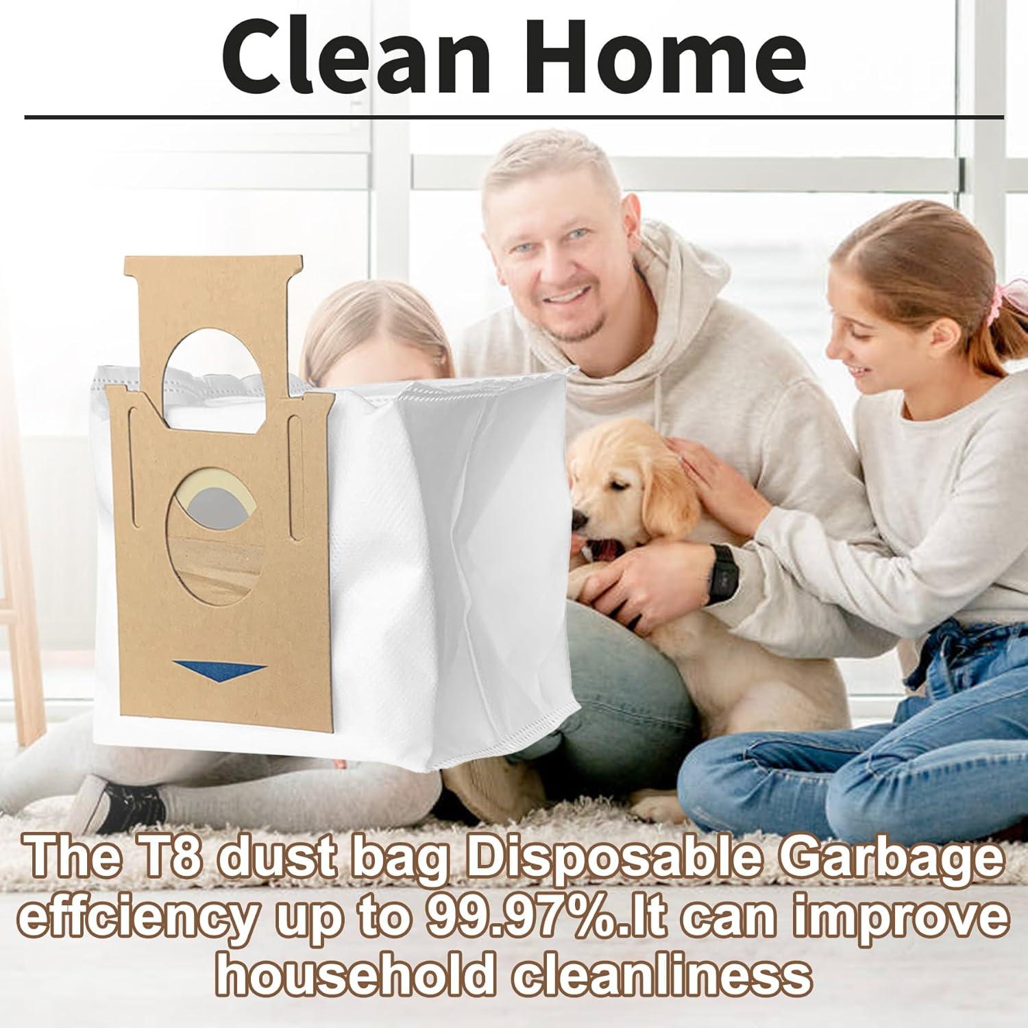 Bolsas de Repuesto Unikstone para Ecovacs T8 y Yeedi 2.5L