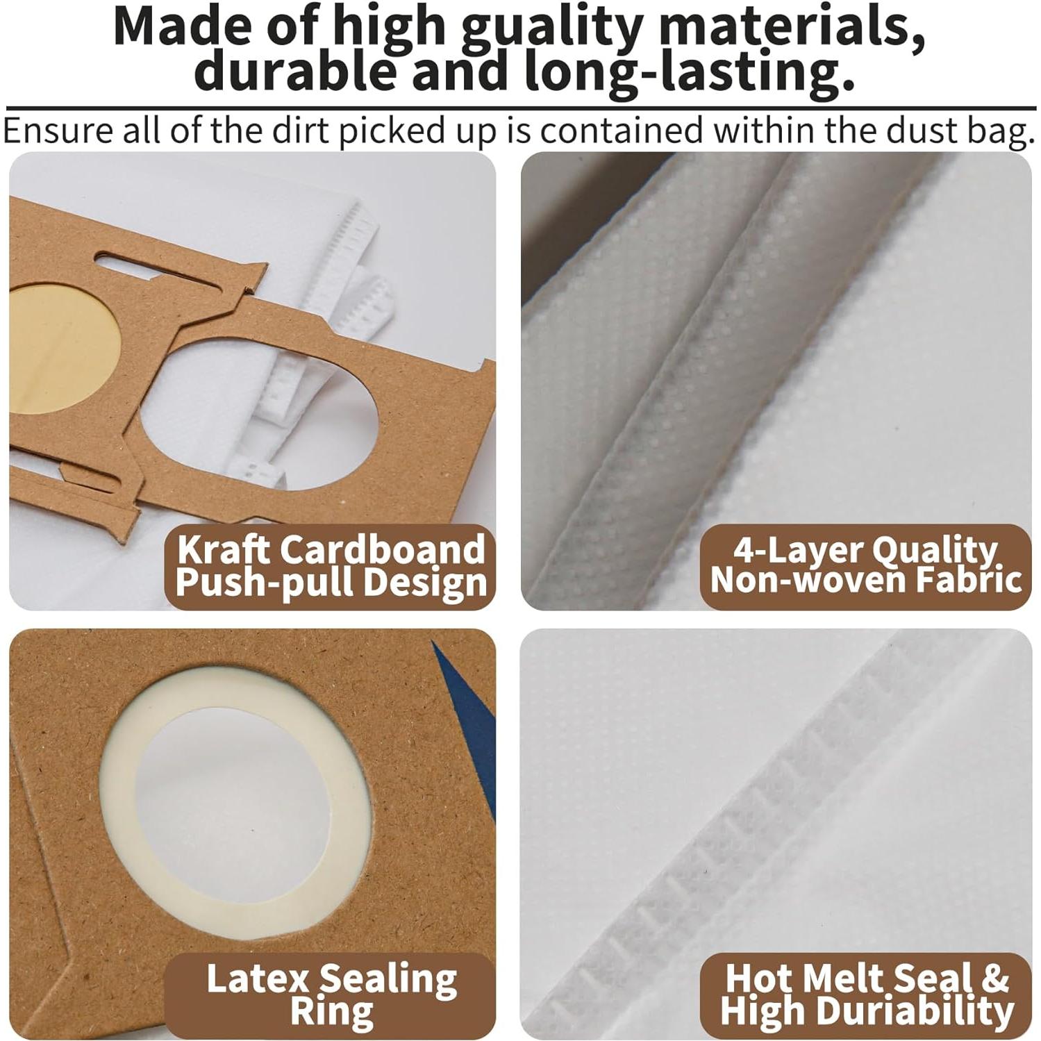 Bolsas de Repuesto Unikstone para Ecovacs T8 y Yeedi 2.5L