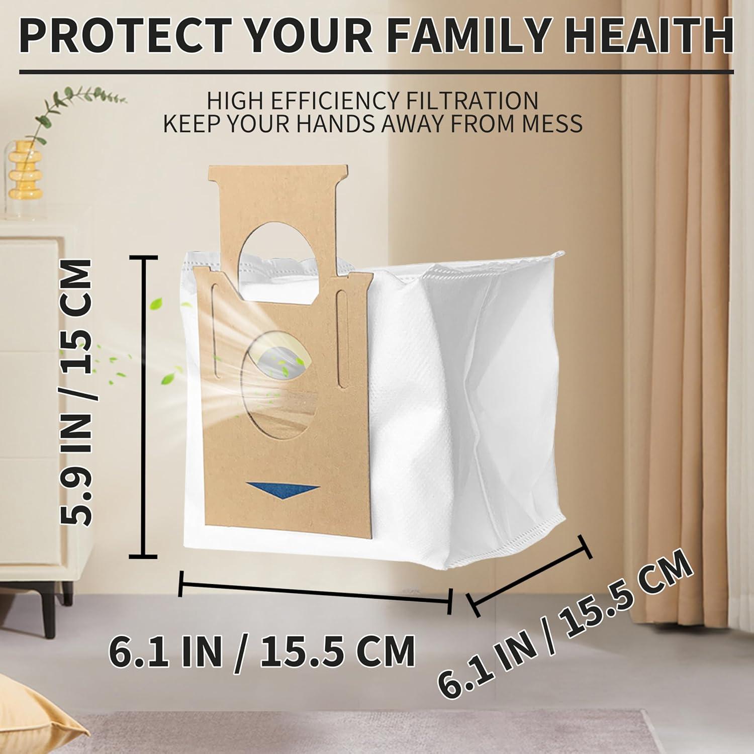 Bolsas de Repuesto Unikstone para Ecovacs T8 y Yeedi 2.5L