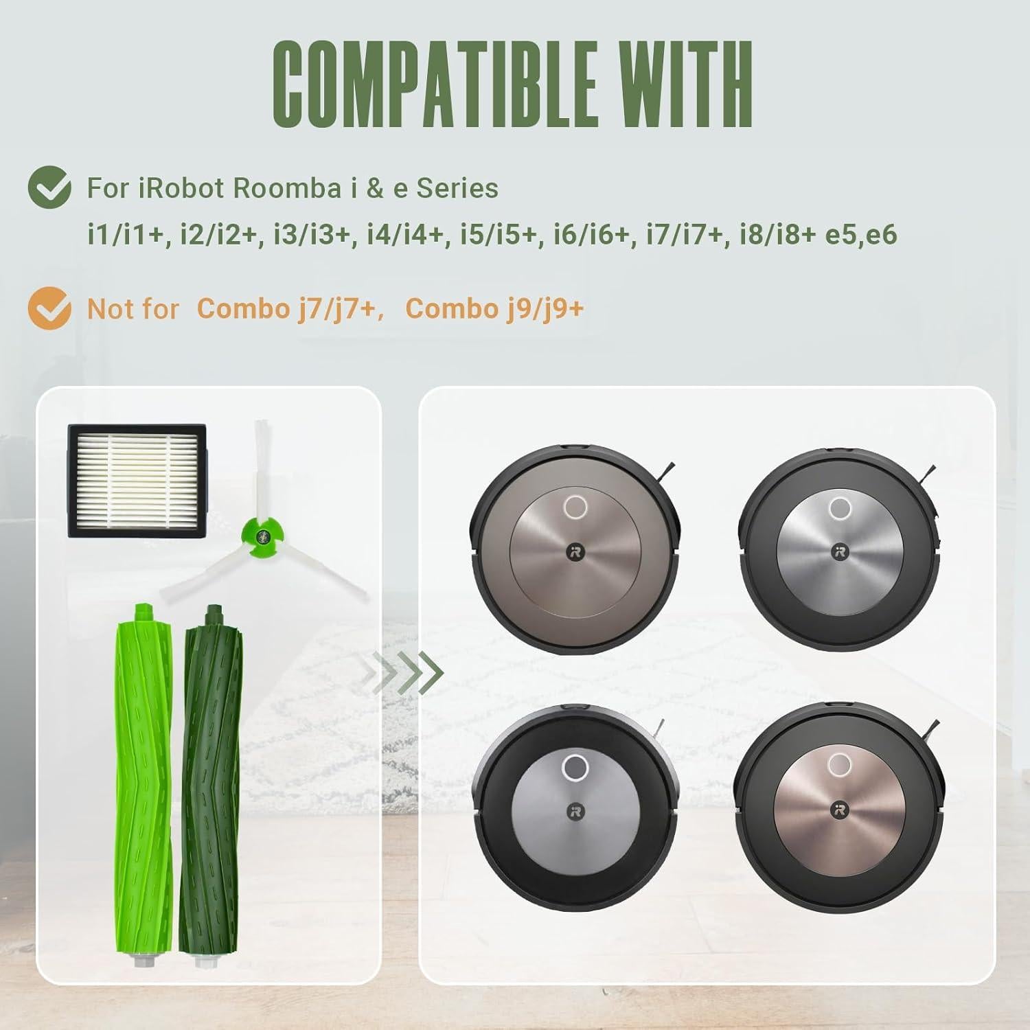 Kit de Repuestos VacEssentials para iRobot Roomba i e Series