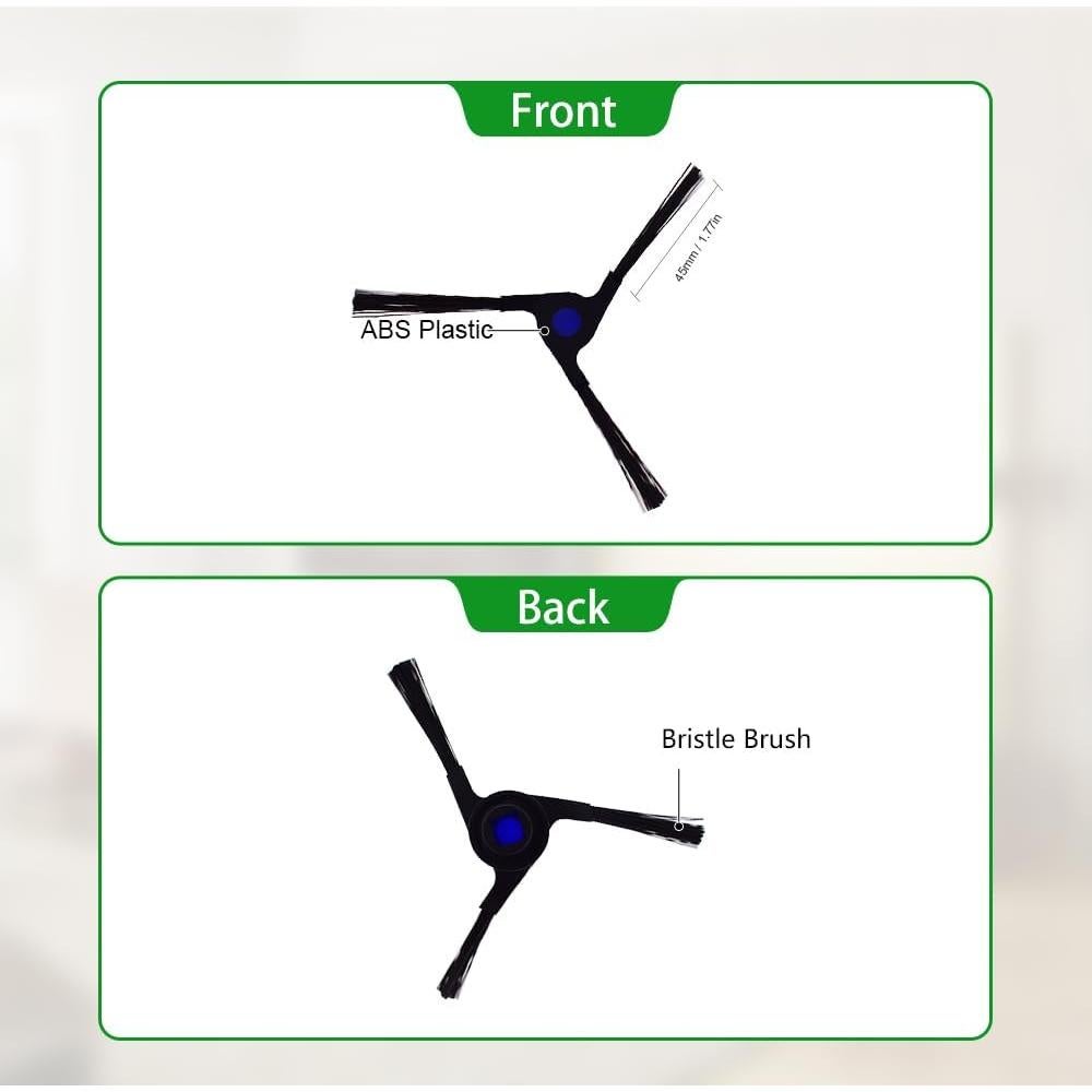 Cepillos Laterales Neutop para Ecovacs Deebot X2 - Paquete de 9