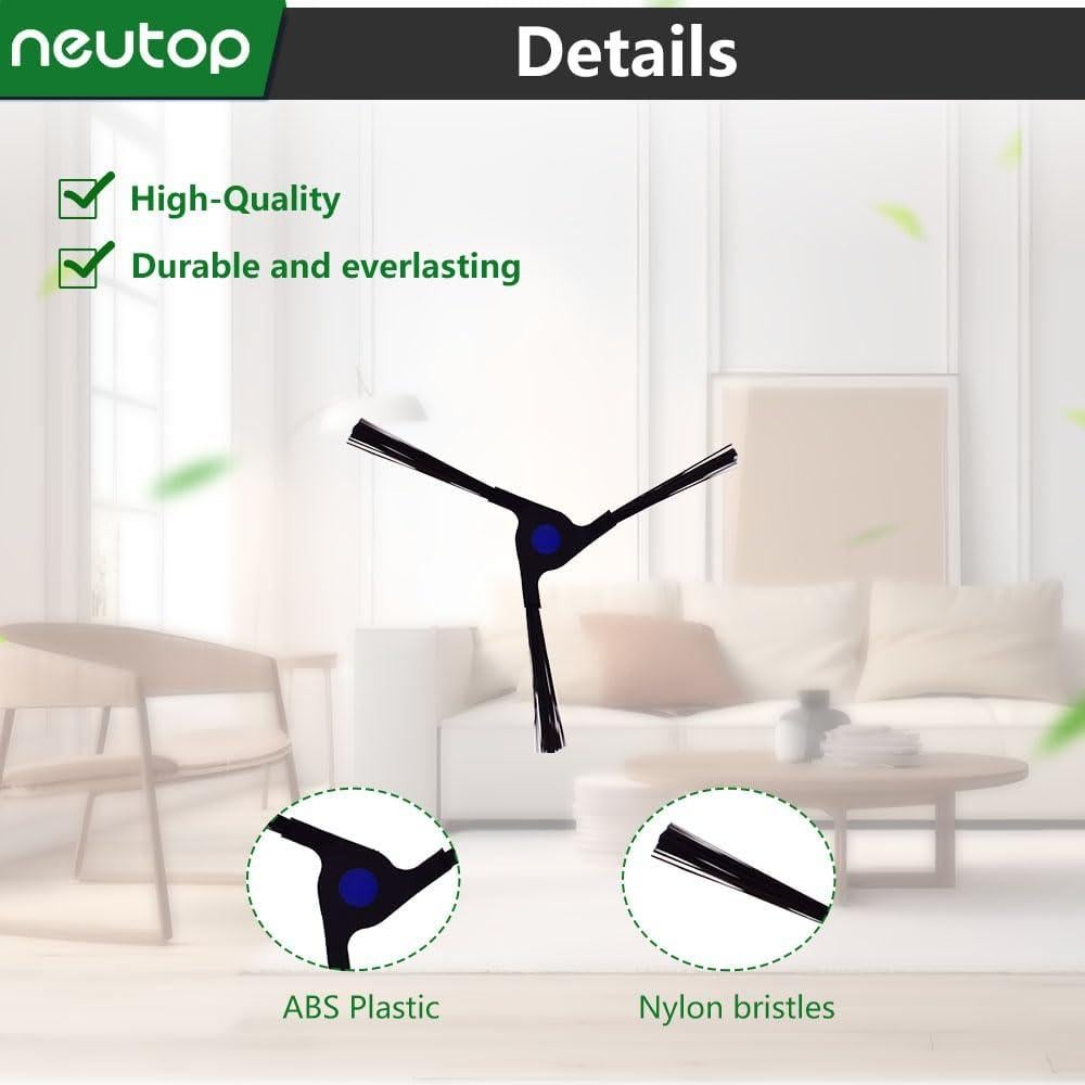 Cepillos Laterales Neutop para Ecovacs Deebot X2 - Paquete de 9
