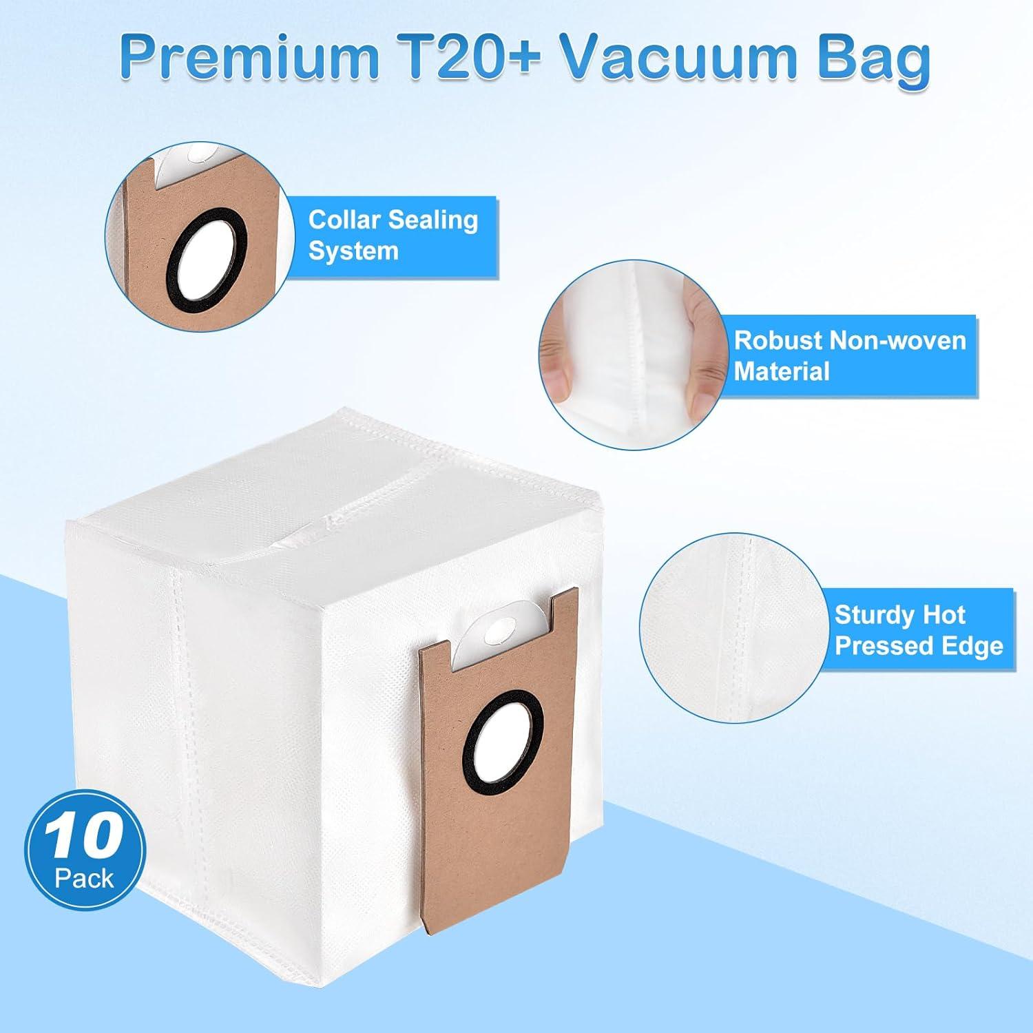 Paquete de 10 bolsas de polvo HEPA Estelife T20+ para aspiradora