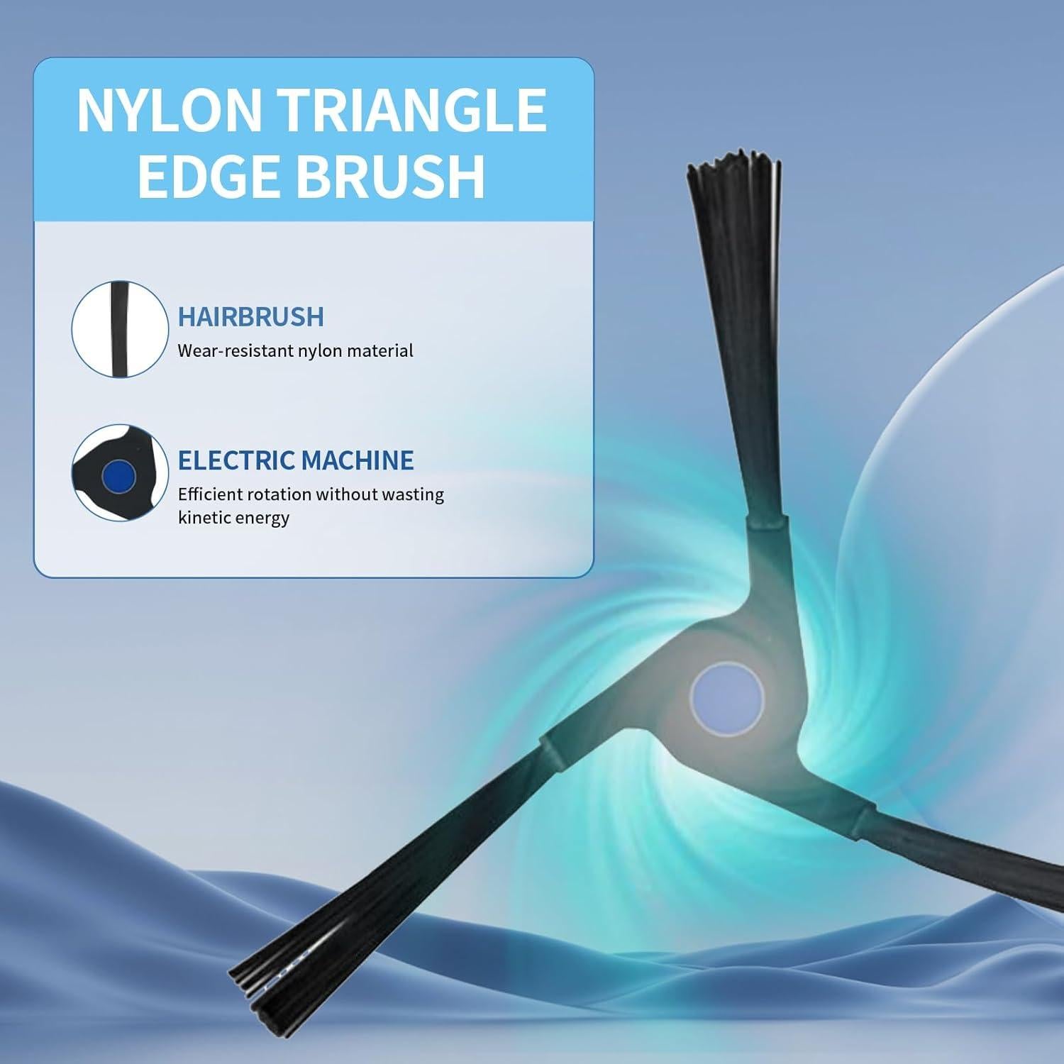 Repuestos Aerqvix para ECOVACS DEEBOT X2 Omni - 4 Paños, 4 Filtros, 2 Cepillos