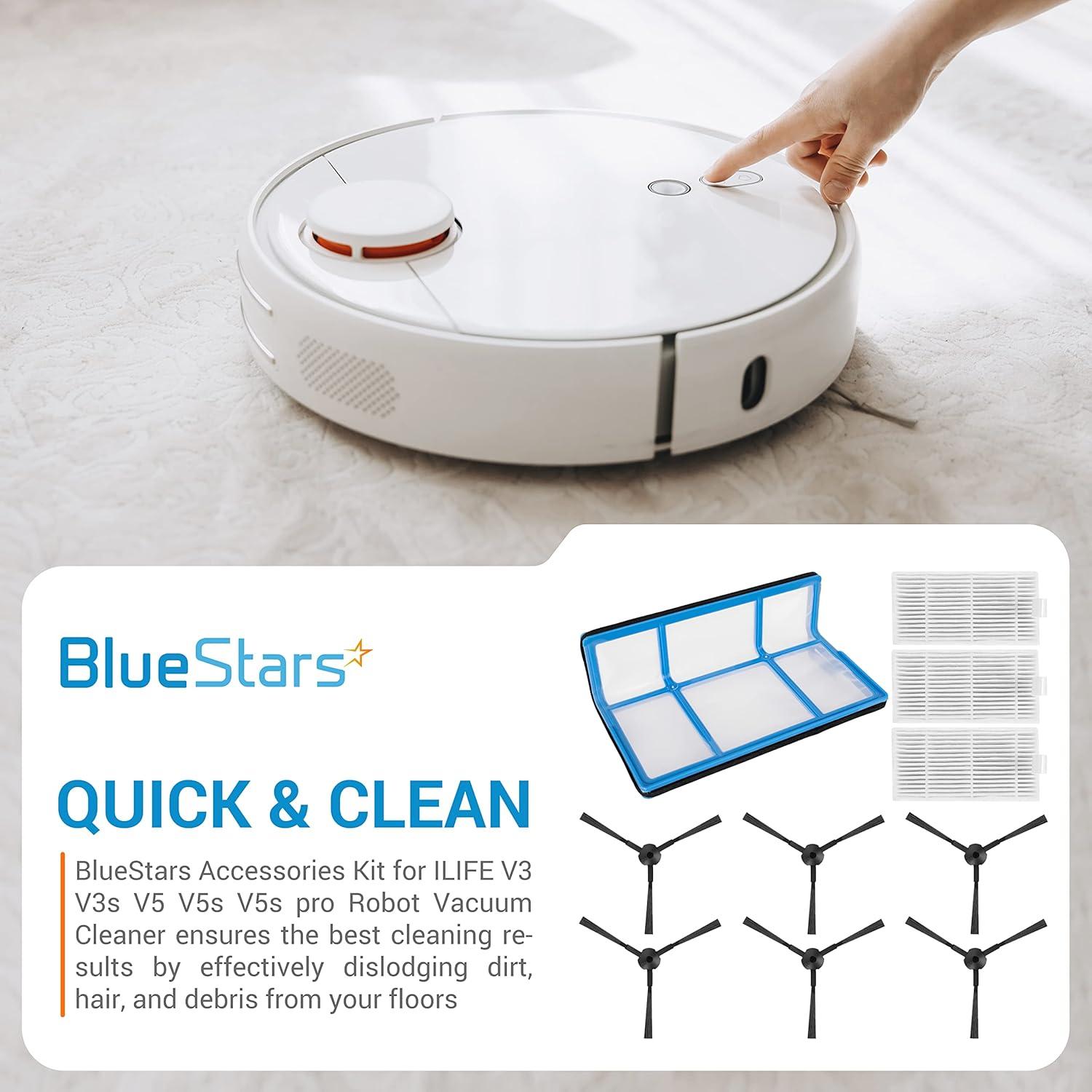 Kit de Repuestos BlueStars para Aspiradora Robot ILIFE V3 V3s V5 V5s pro