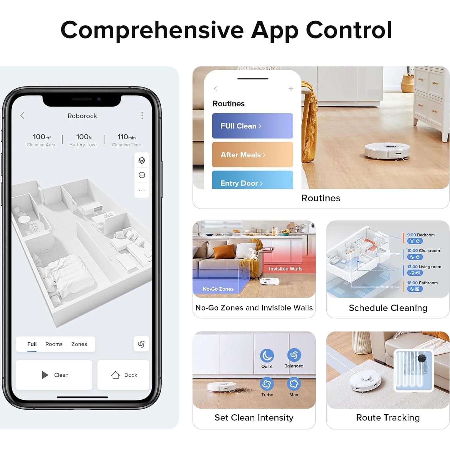 Aspiradora Robot Roborock Q7 Max 4200 Pa con Limpieza Húmeda