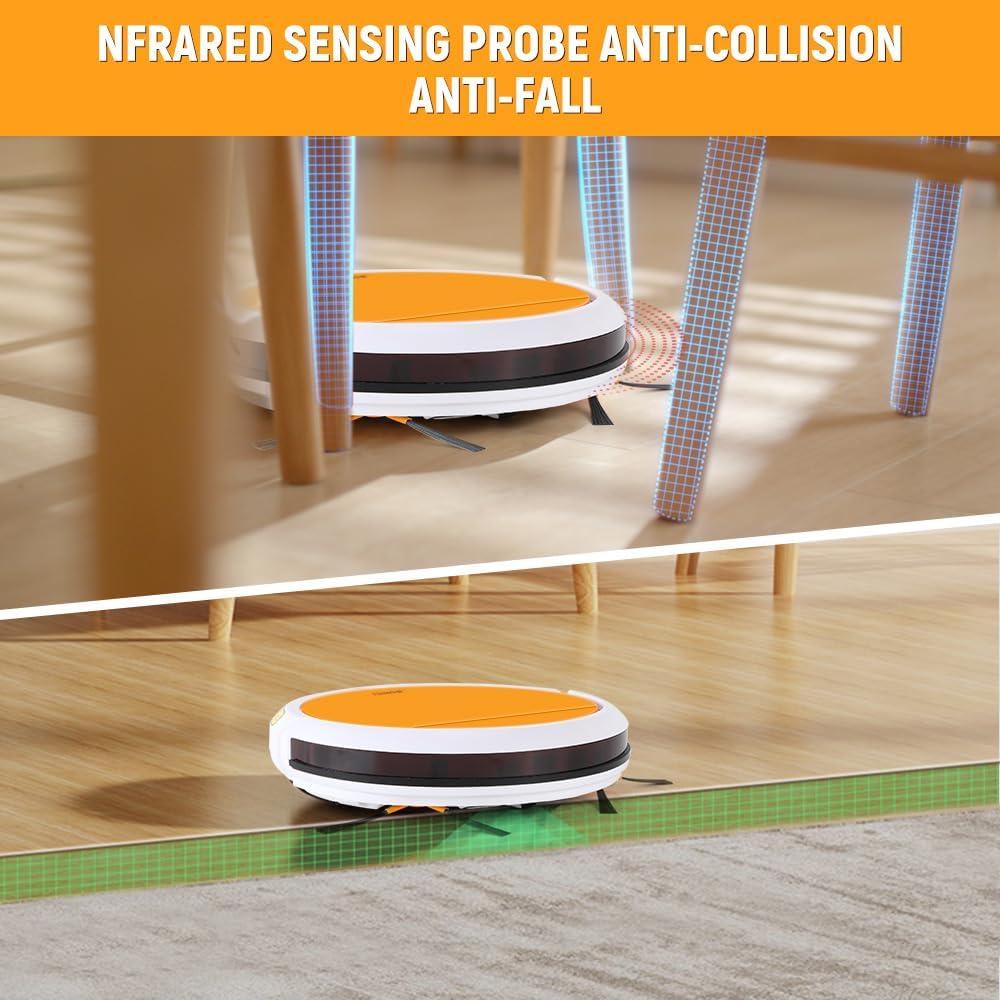 Aspiradora Robótica Hoteche P805580A 1000PA 450ML Automática