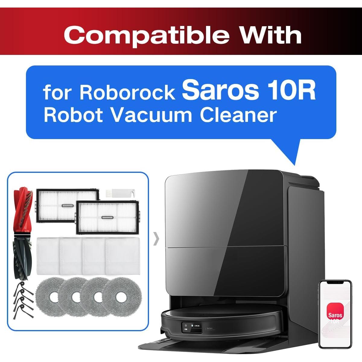 Kit de Reemplazo 16 Piezas Home Times para Roborock Saros 10R