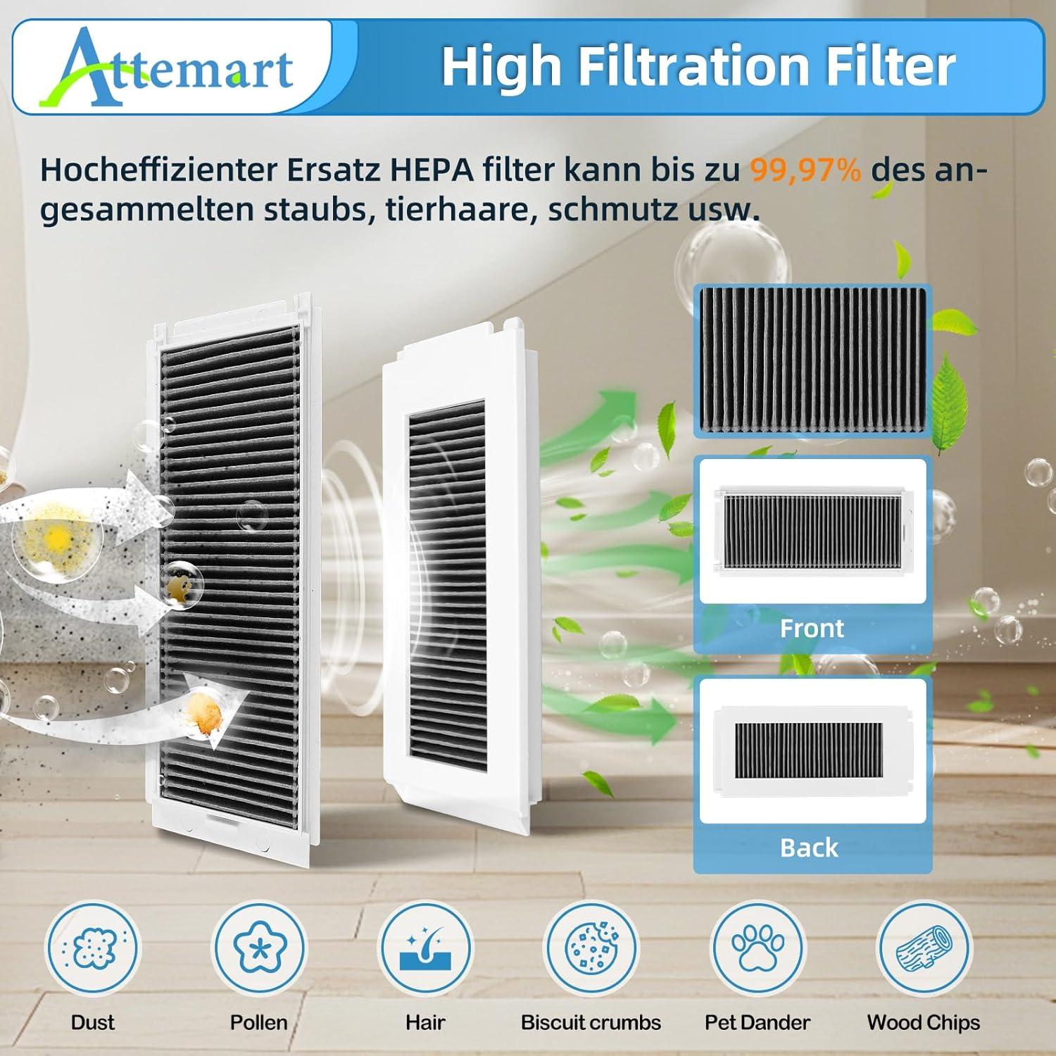 Kit de Accesorios Attemart para Ecovacs Deebot N30 Pro Omni