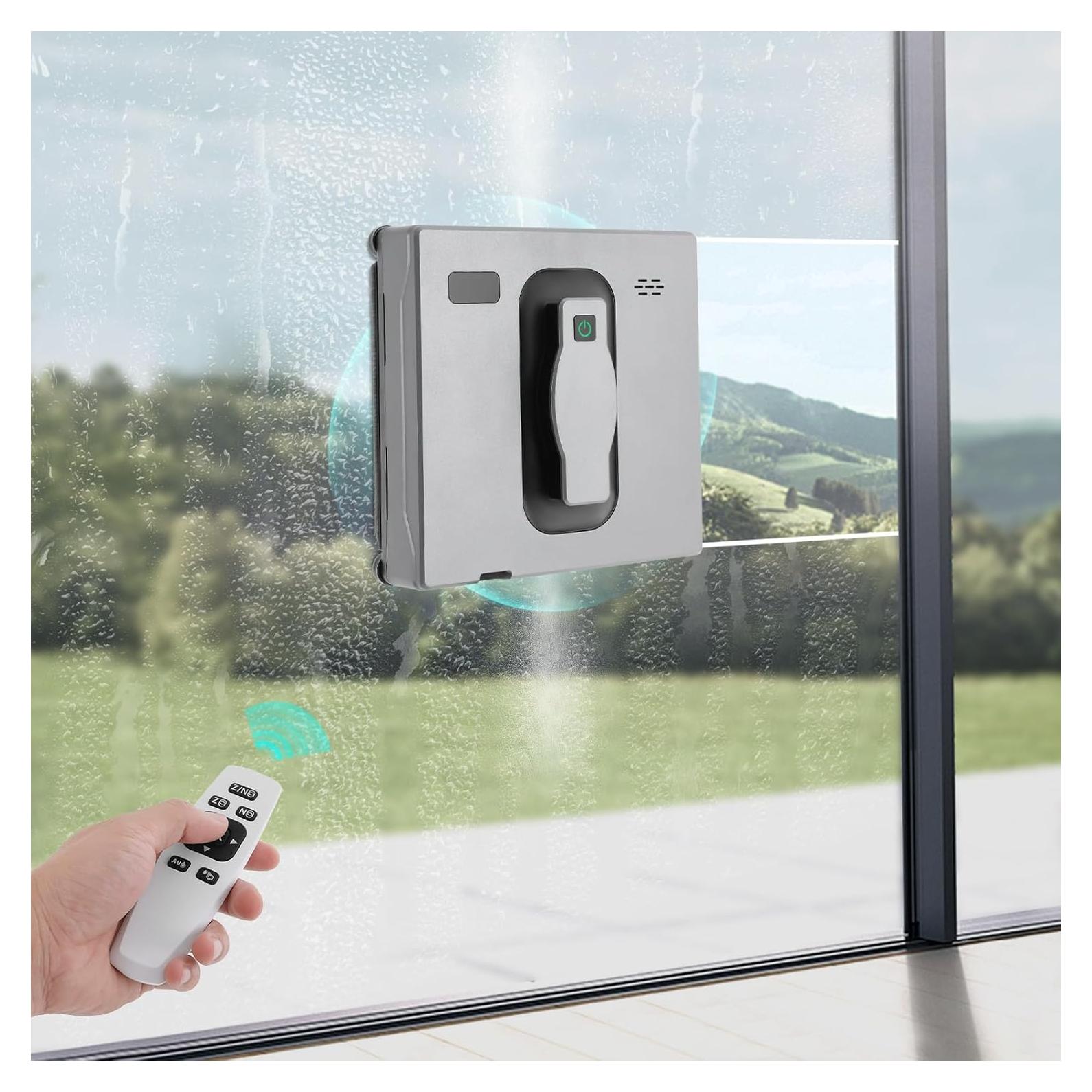 Window Cleaning Robot, Robot Window Cleaner with Intelligent Control/APP Control, Automatic Windows Vacuum Cleaner with 3 Cleaning Mode for Homes, Office Buildings, 1.69Oz Water Tank Capacity