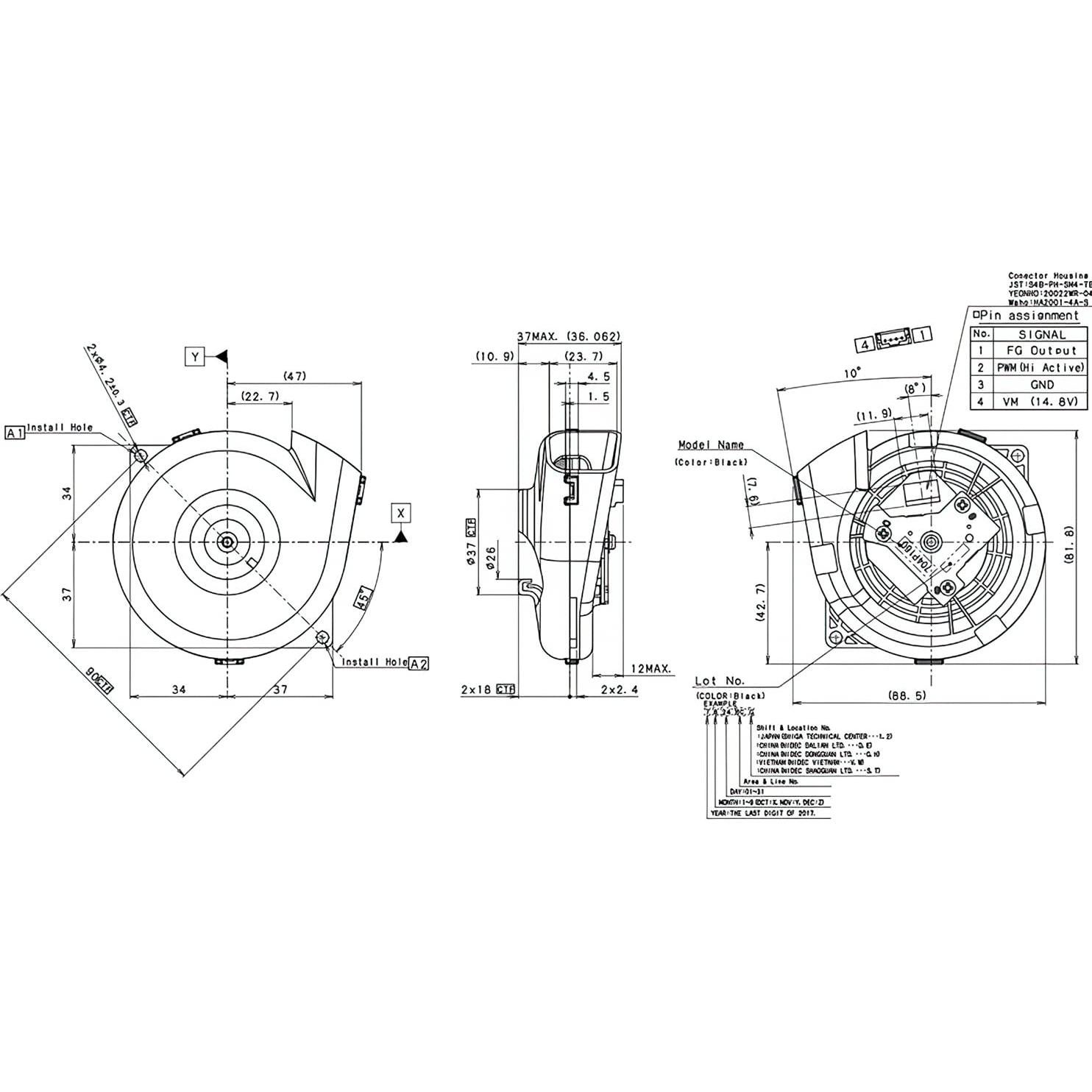 Motor de Ventilador para Aspiradora Robot Xiaomi Roborock S50 S55