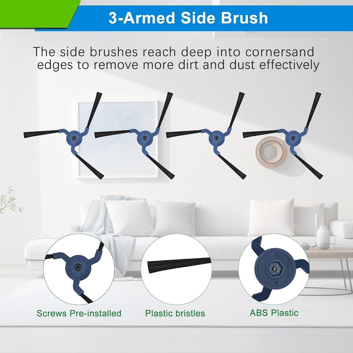 Kit de Repuestos Eufy X10 Pro Omni - 11 Piezas, Filtros y Mopas