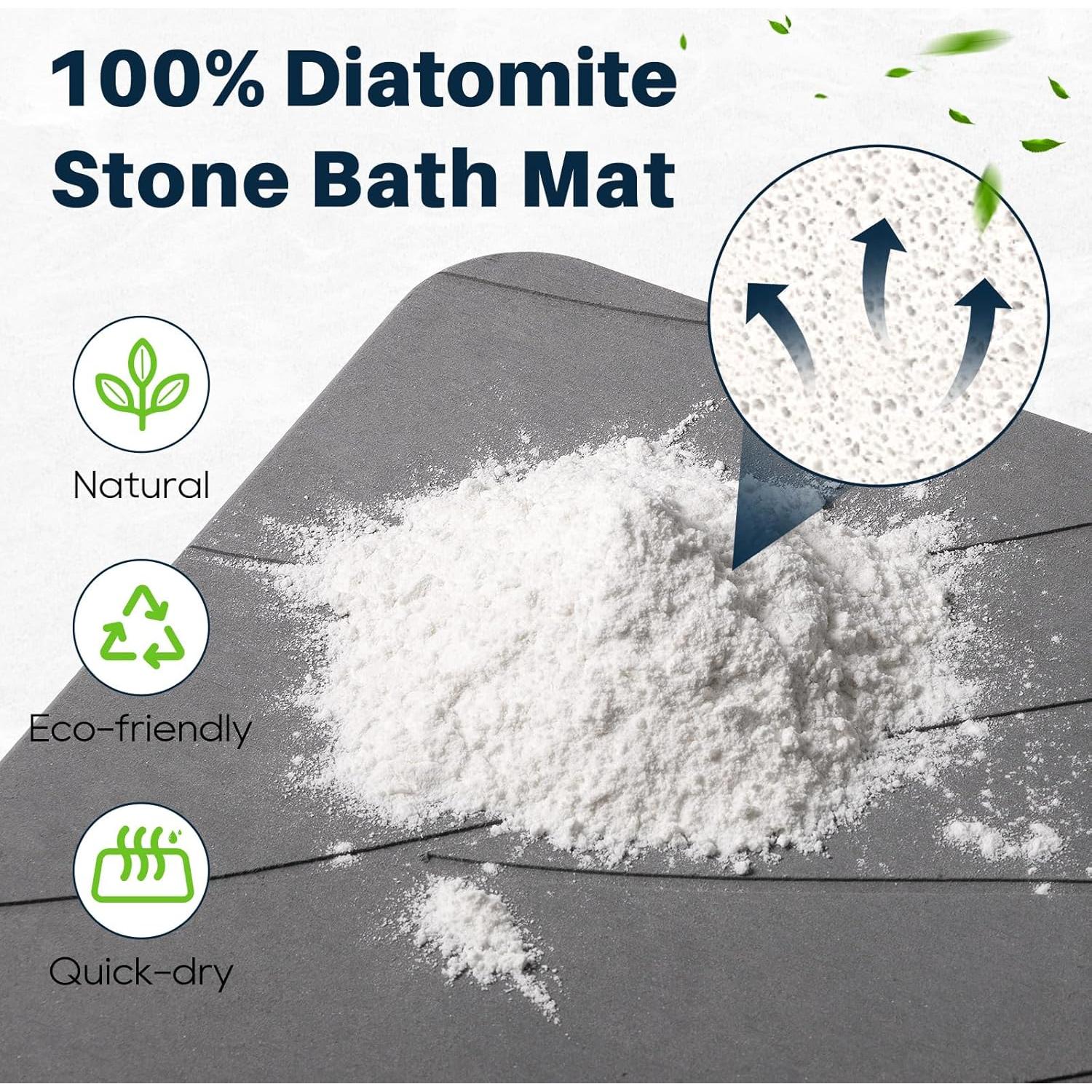 Alfombra de baño antideslizante Closefriend 60x39 cm diatomeas