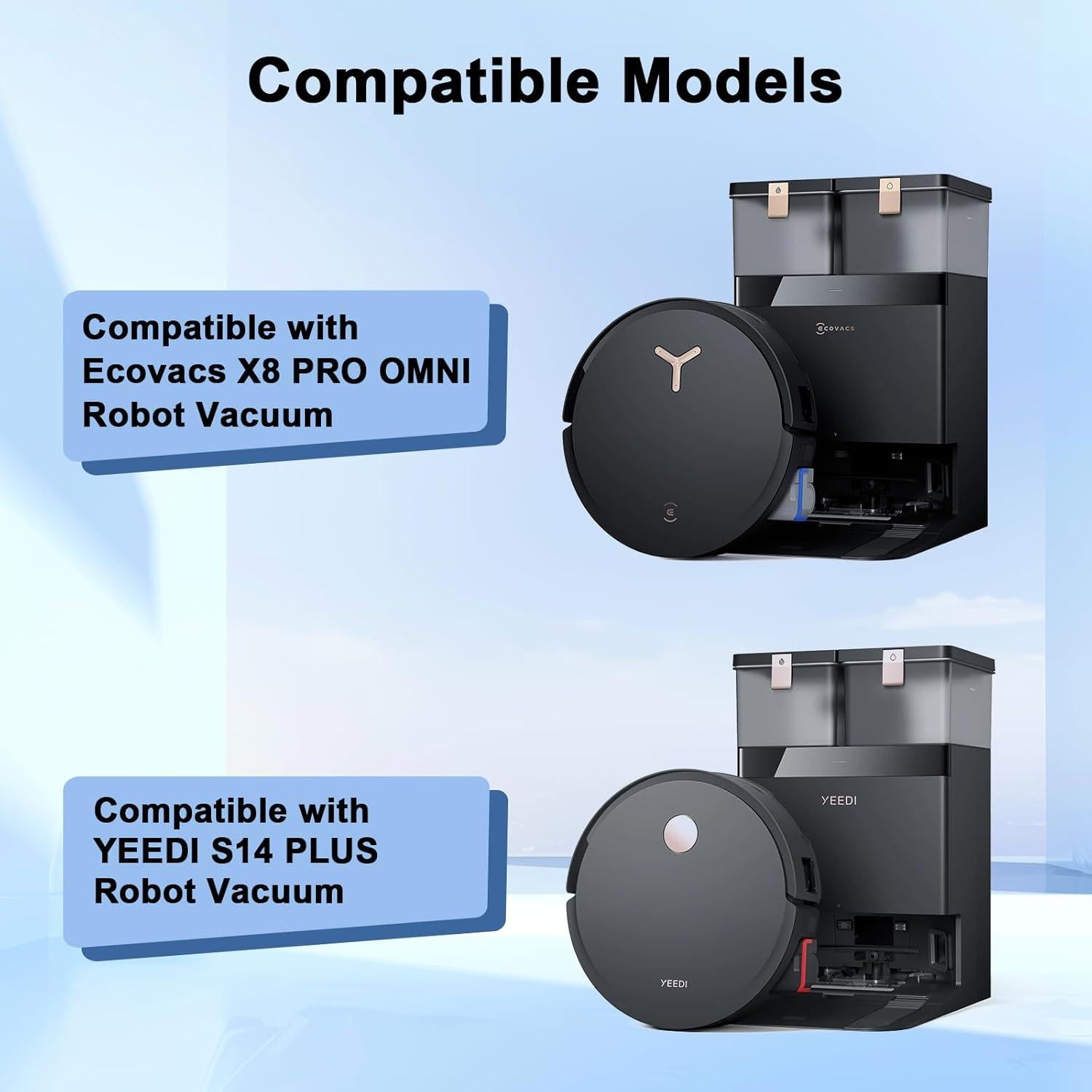 21 Piezas Accesorios Repuestos Ecovacs X8 Pro / Yeedi S14 Plus