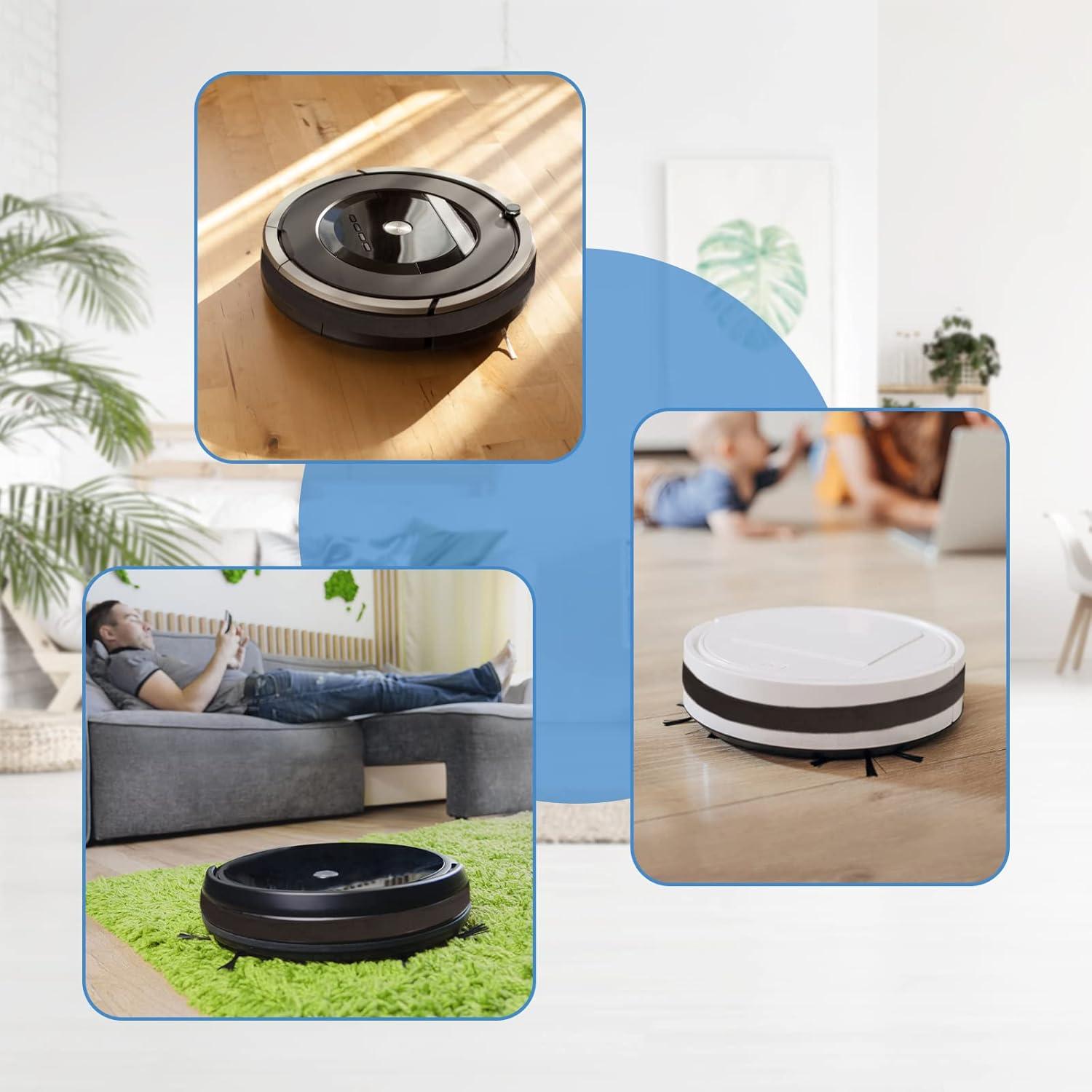 Paquete de 2 Protectores de Parachoques Suaves Abeskch para iRobot Roomba