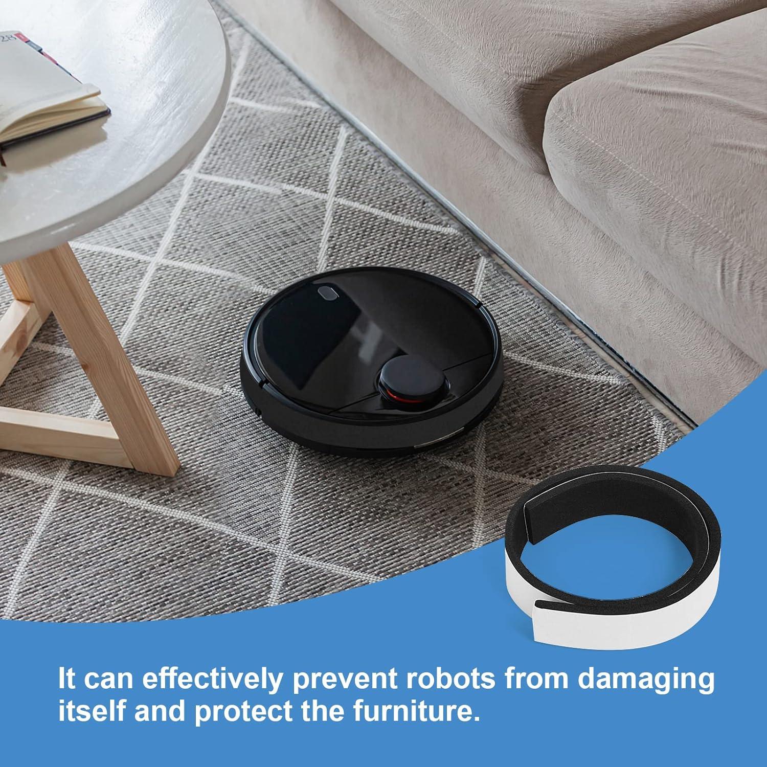 Paquete de 2 Protectores de Parachoques Suaves Abeskch para iRobot Roomba