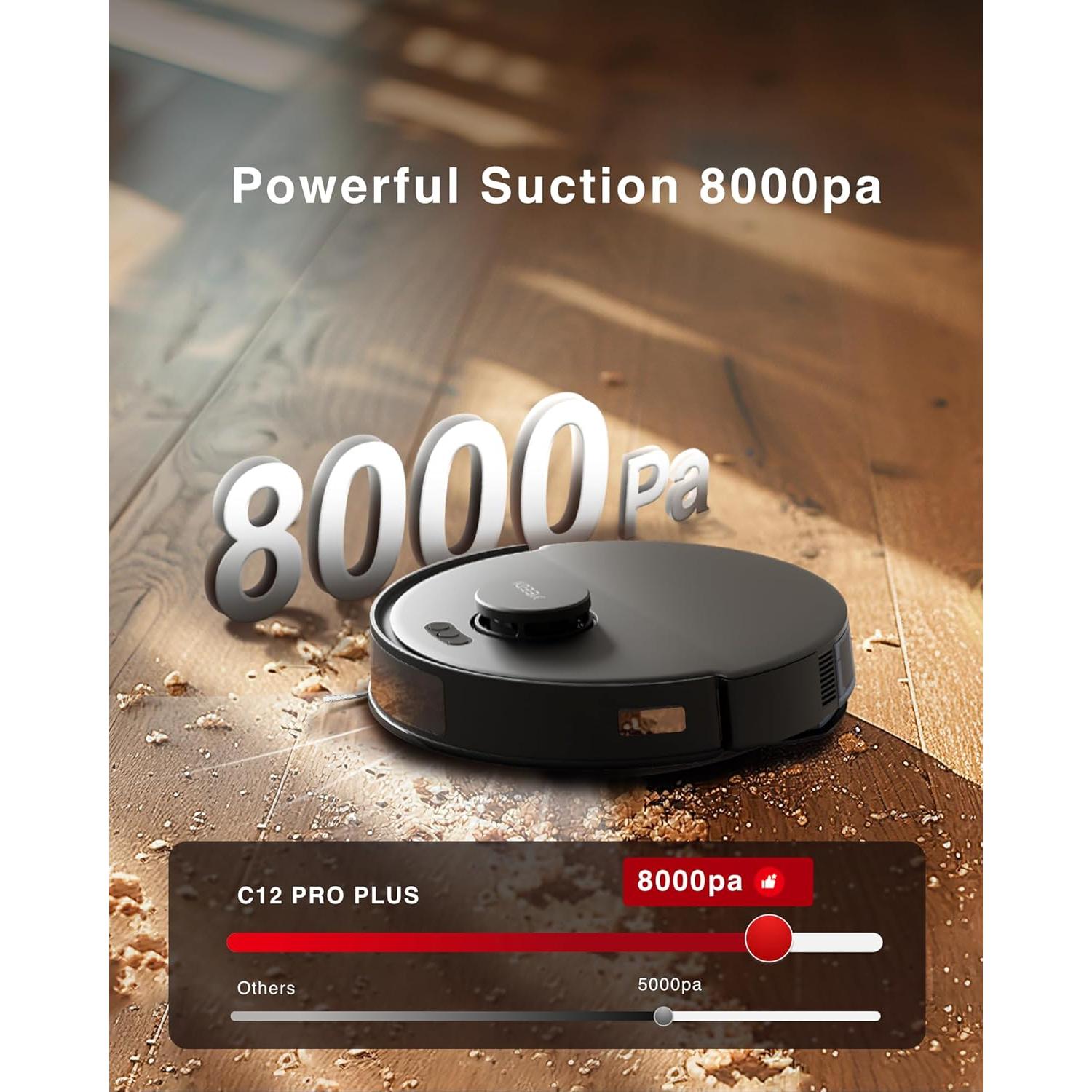 Aspiradora Robot Yeedi C12 PRO Plus con Fregado y Kit Buddy