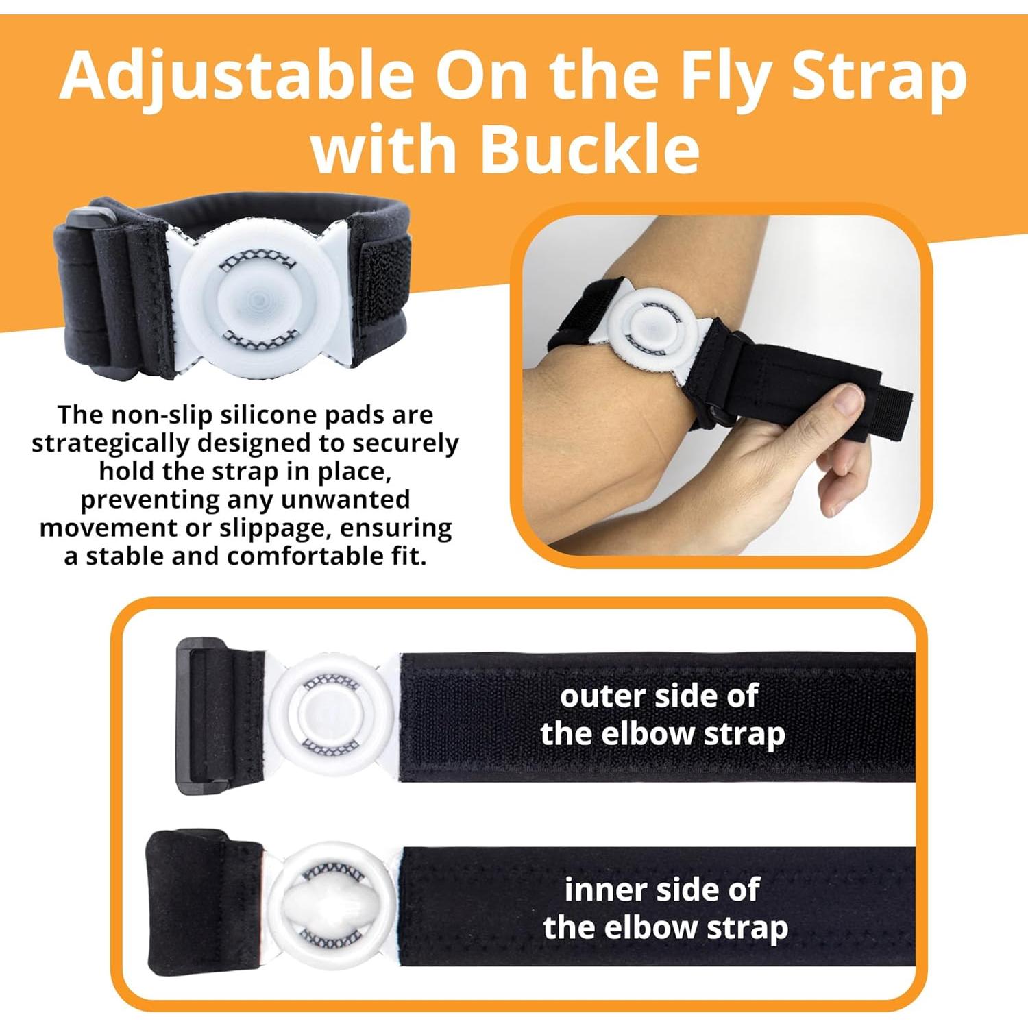 Faja de Codo Bullseye L/XL - Compresión para Alivio de Dolor