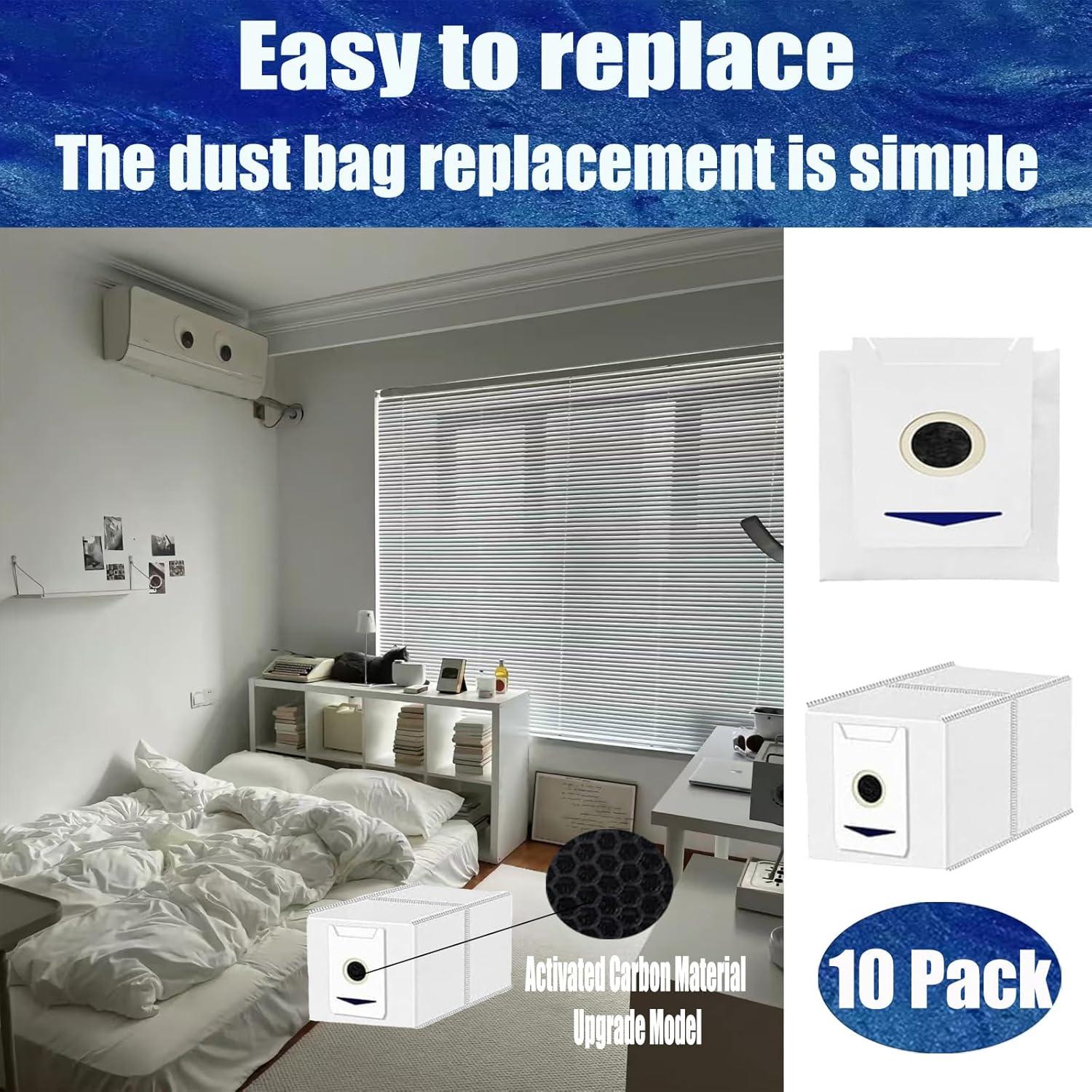 Bolsas de Polvo de Reemplazo FZCSZJFR para ECOVACS DEEBOT T30S COMBO - 10 Unidades