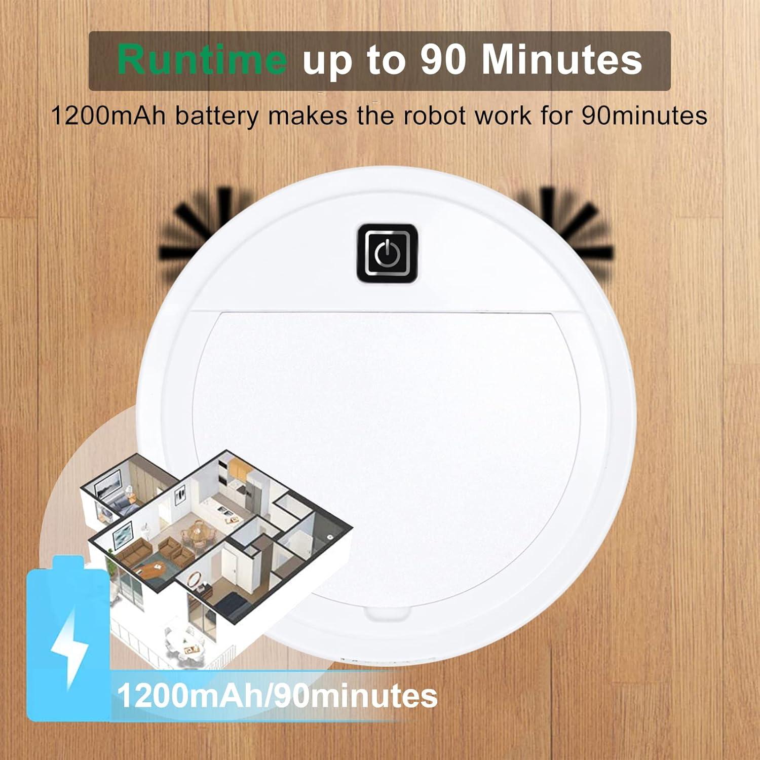 Aspiradora Robot GoEcobox 2 en 1 Blanca 1500Pa 90min