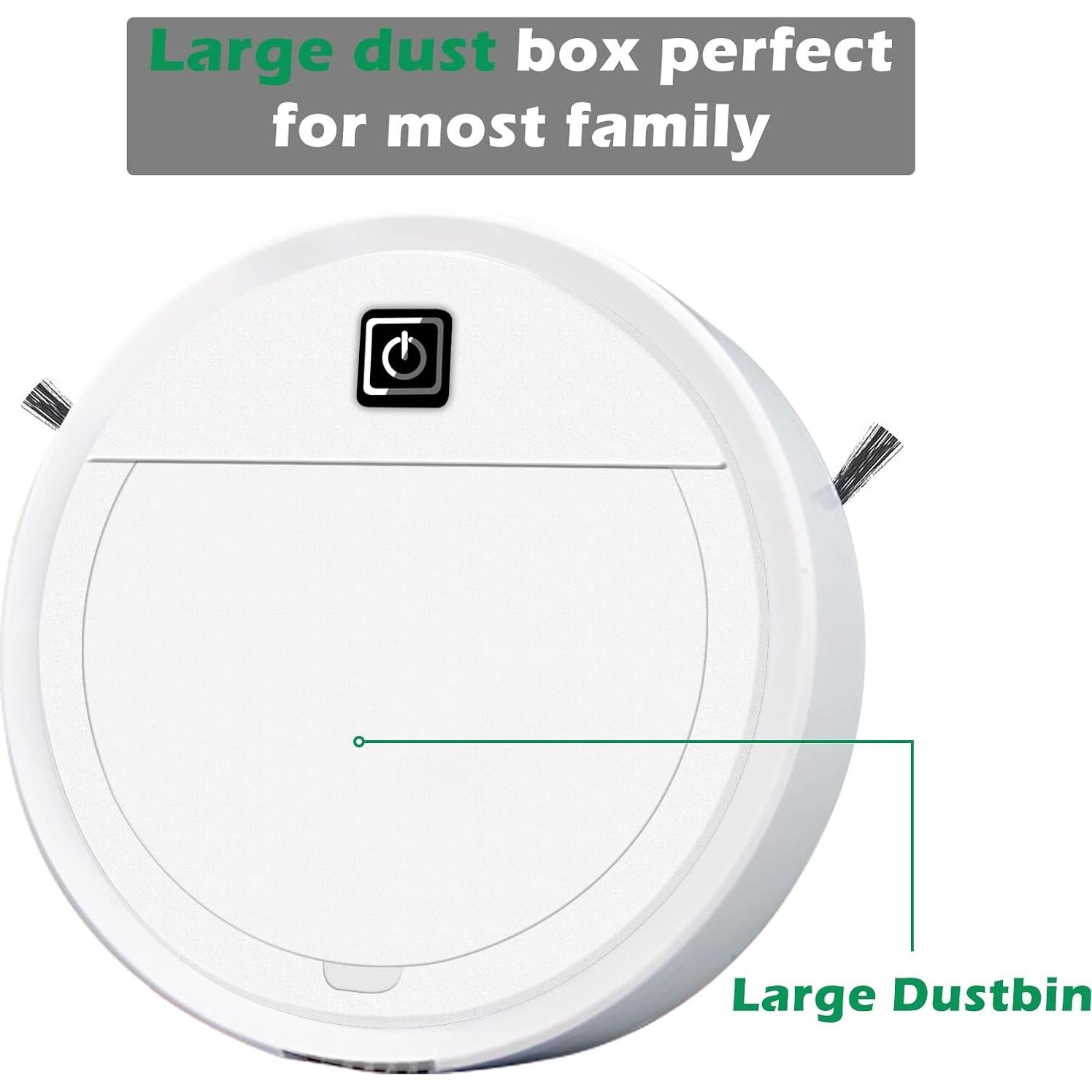 Aspiradora Robot GoEcobox 2 en 1 Blanca 1500Pa 90min