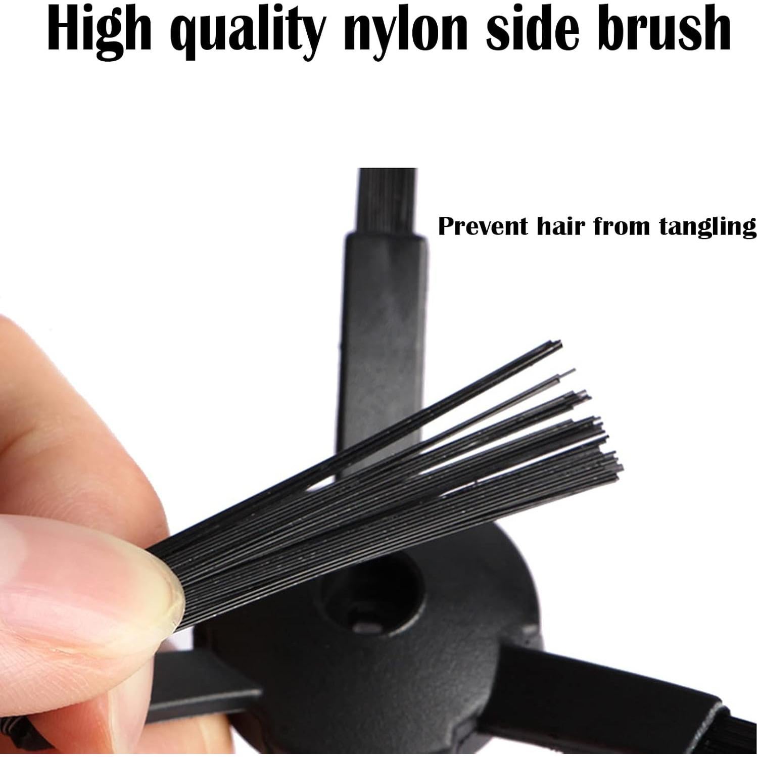 Replacement Parts for ILIFE V3 V3s V5 V5s Pro V50 V55 Robotic Vacuum Cleaner Accessories Kit, 6Pairs Side Brushes & 4 Filters