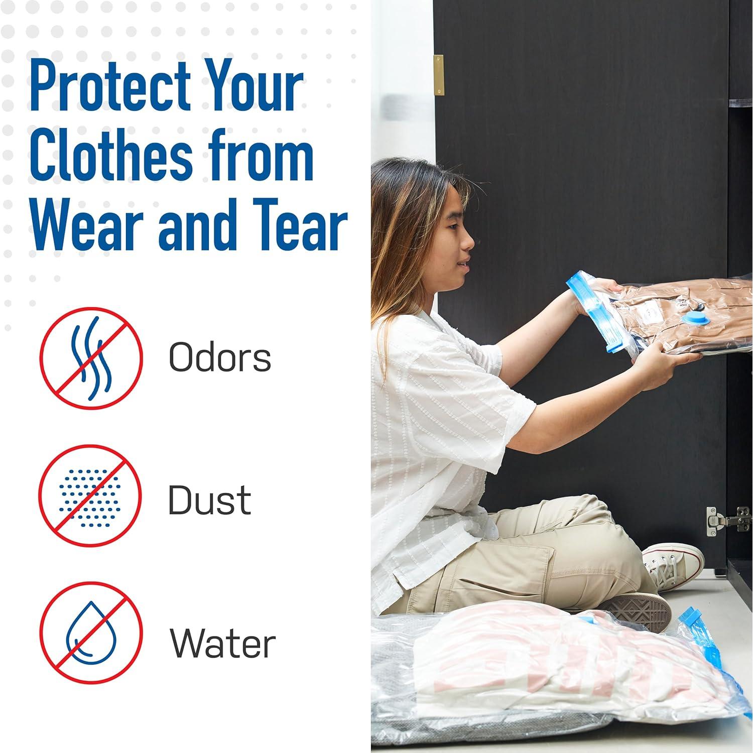 Paquete de 10 Bolsas de Almacenamiento al Vacío Spacesaver