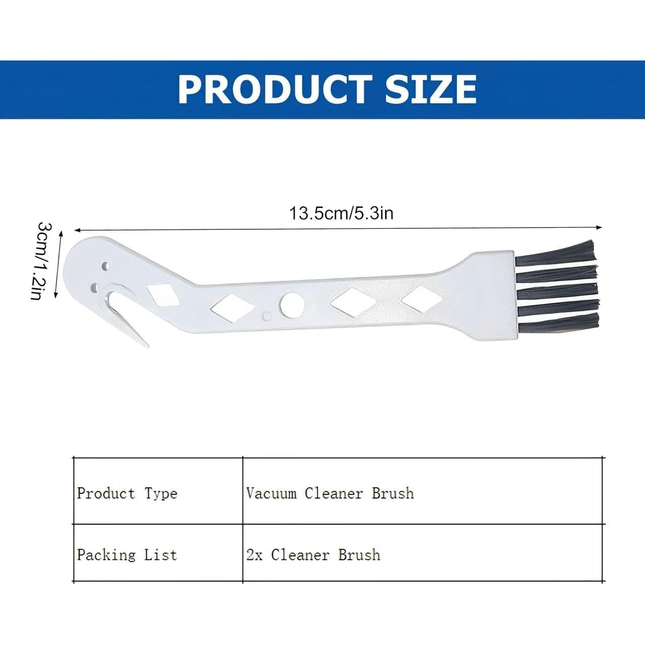 2 Cepillos de Limpieza Universal para Aspiradora YurMemo