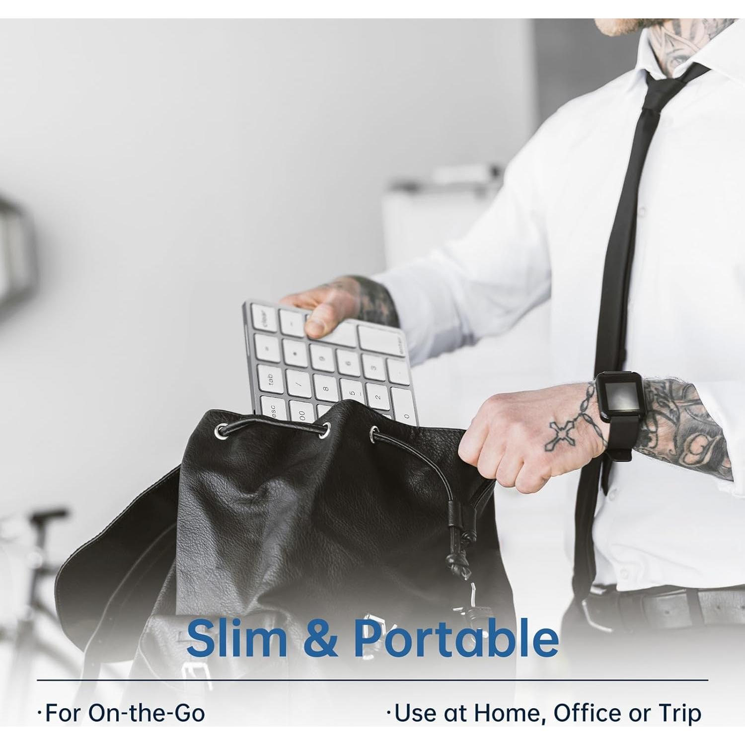 Teclado Numérico Bluetooth HoRiMe Slim Recargable 34 Teclas