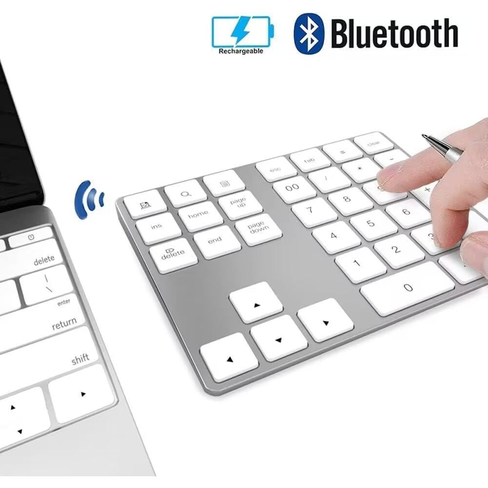 Teclado Numérico Bluetooth HoRiMe Slim Recargable 34 Teclas