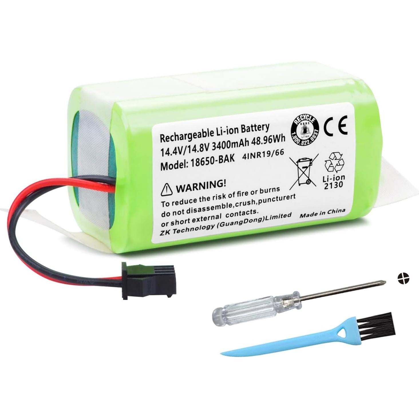 Batería de Reemplazo 3400mAh Lefant M210 M210B M213 Aspiradora