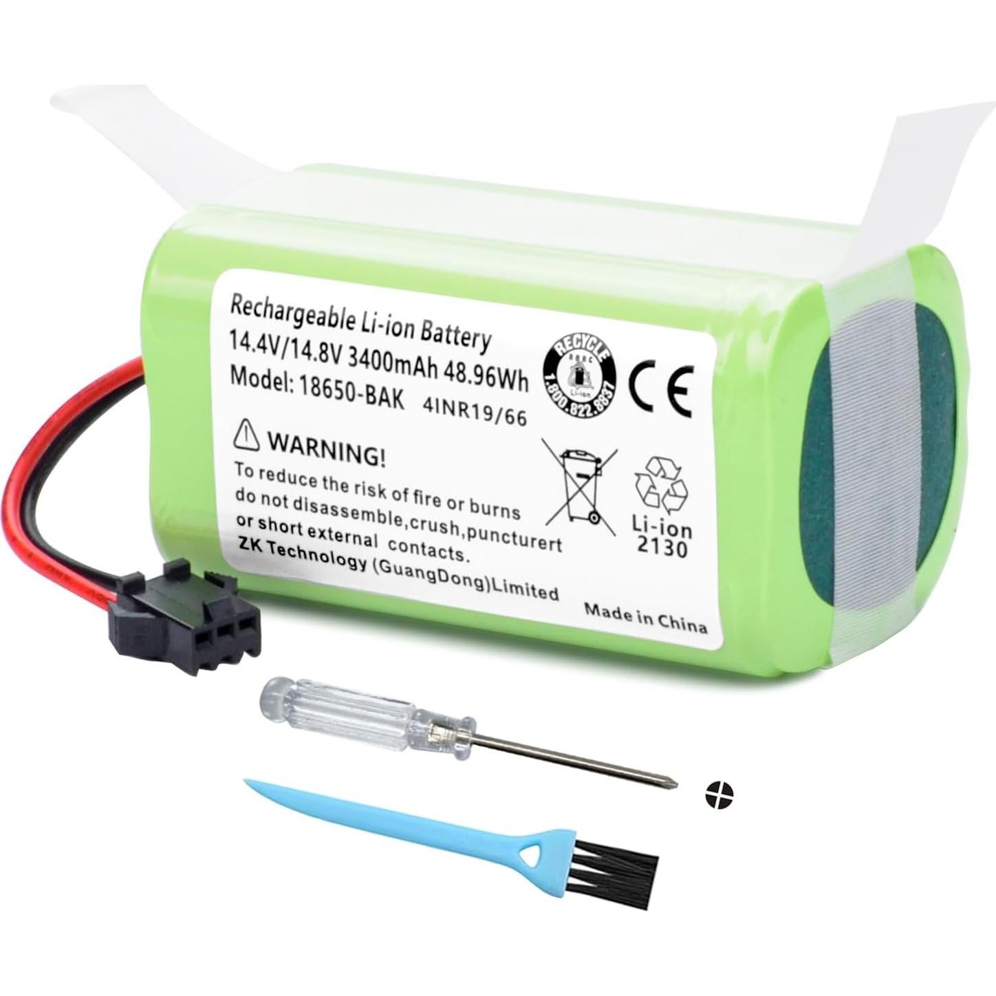 Batería de Reemplazo 3400mAh Lefant M210 M210B M213 Aspiradora