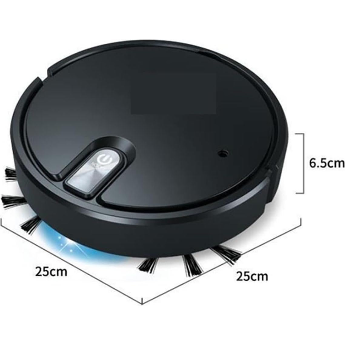 xcq Vacuums 5-in-1 Wireless Smart Robot Vacuum Cleaner Multifunctional Super Quiet Vacuuming Mopping Humidifying for Home Use (Color : Black) (White)