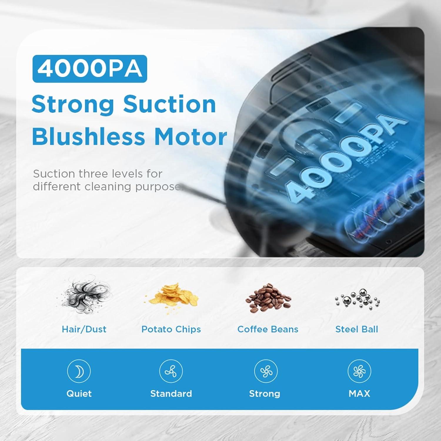 Aspiradora Robot Rwlre 4000Pa Succión 5200mAh Control App