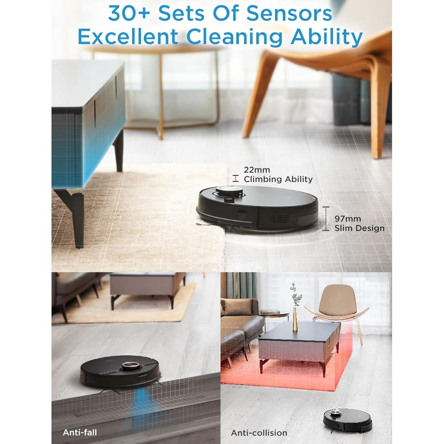 Aspiradora Robot Rwlre 4000Pa Succión 5200mAh Control App