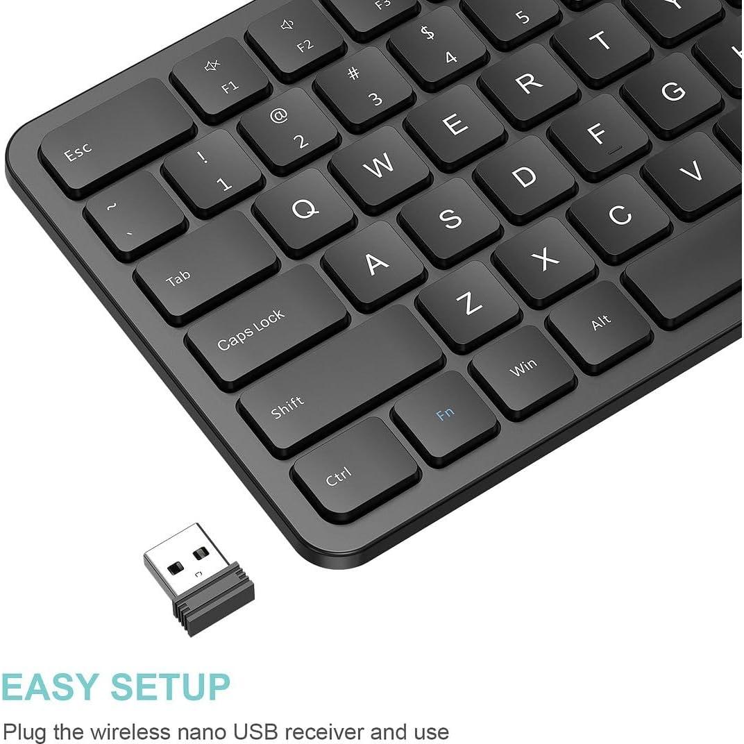 Teclado Inalámbrico Arteck USB 2.4G Completo con Numérico