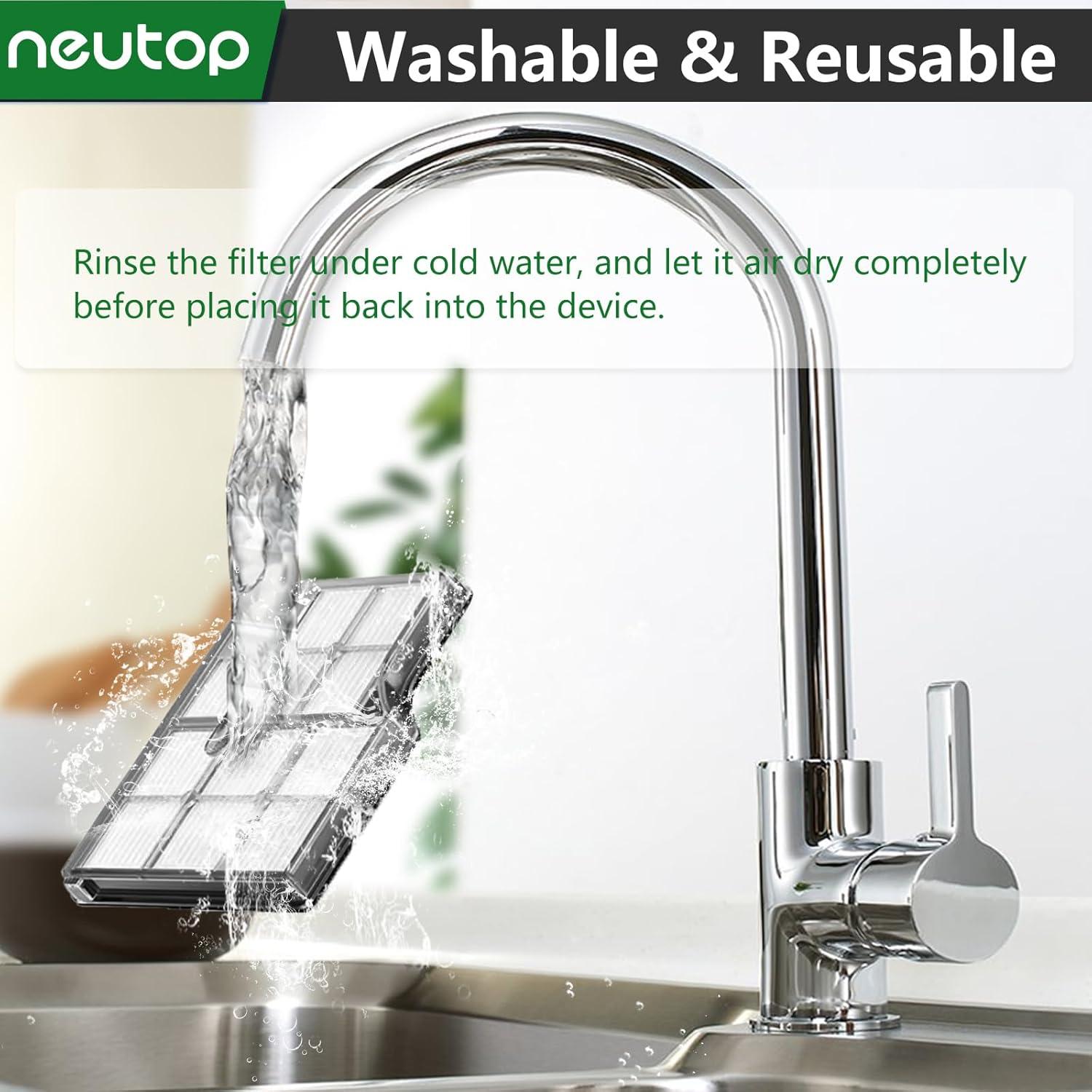 Filtros HEPA Neutop para Roborock Saros 10 y G30 - Paquete de 8