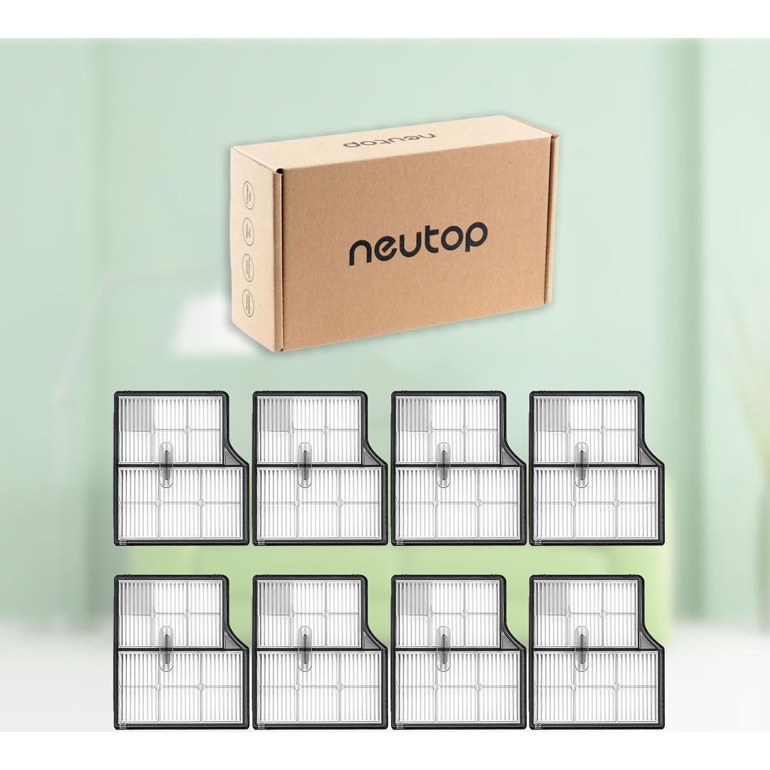 Filtros HEPA Neutop para Roborock Saros 10 y G30 - Paquete de 8