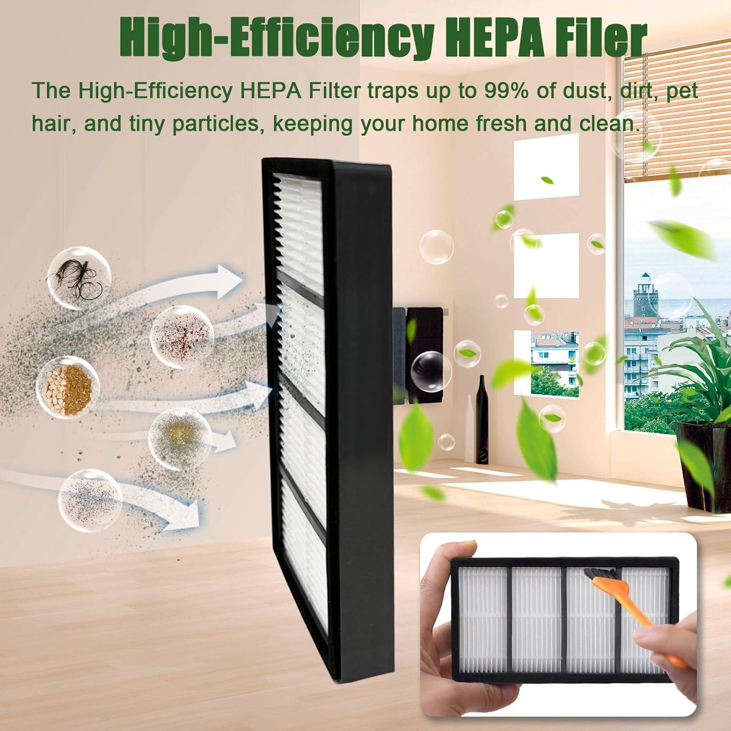 2 Juegos de Cepillos de Goma Yumixily para iRobot Roomba S9