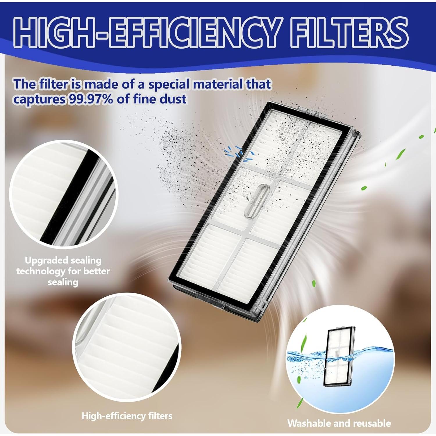 Kit de Accesorios SIRYELEC para Aspiradora Roborock Saros 10R