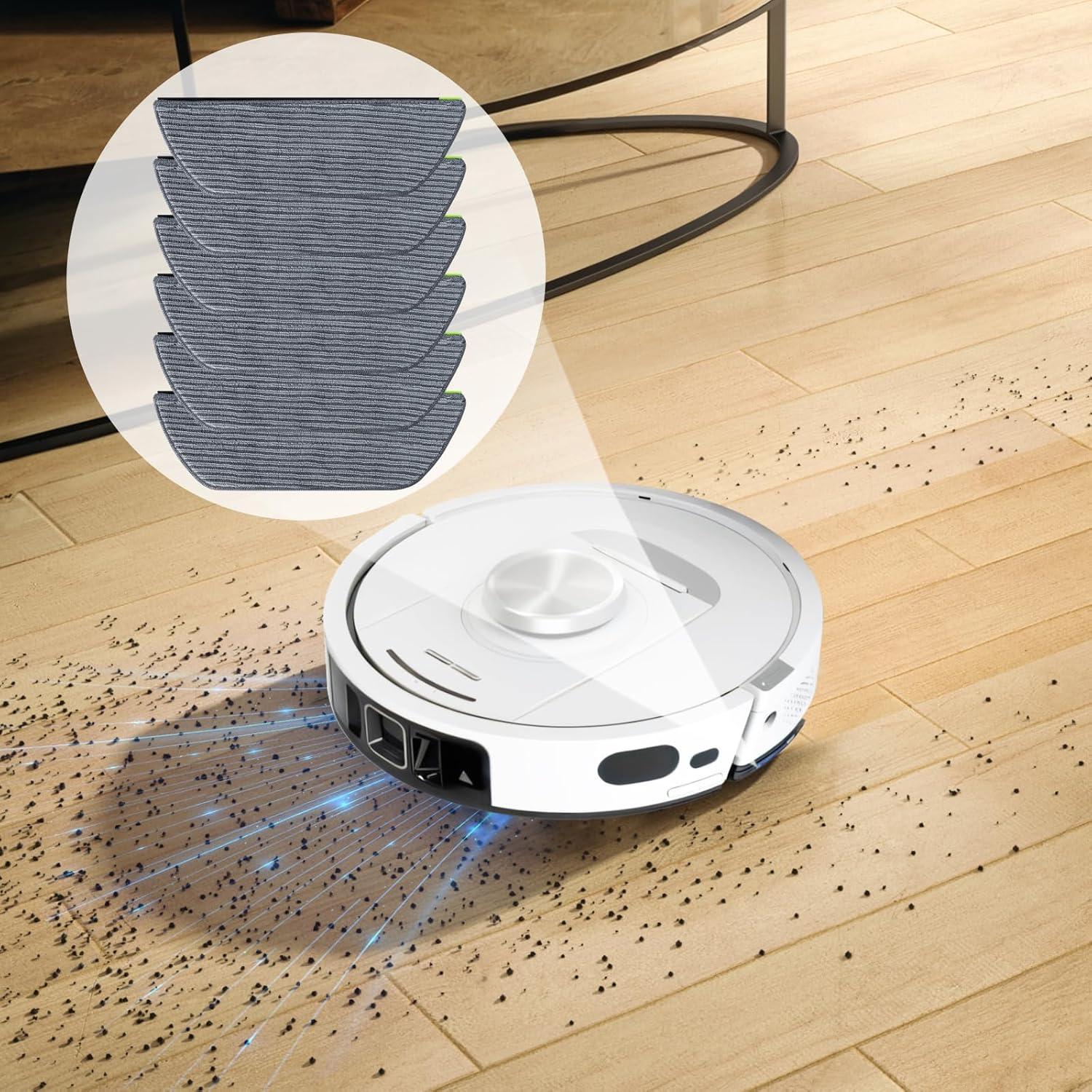 6 Paños de Mopa Repuestos para Aspiradora Robot Shark AV2800