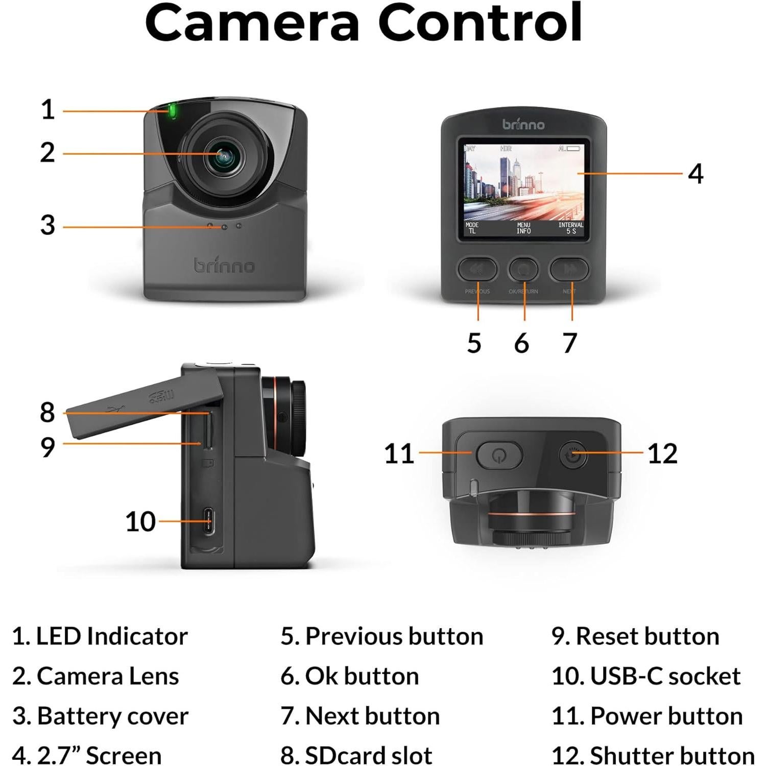 Cámara de Lapso de Tiempo Brinno TLC2020 Resistente IP67