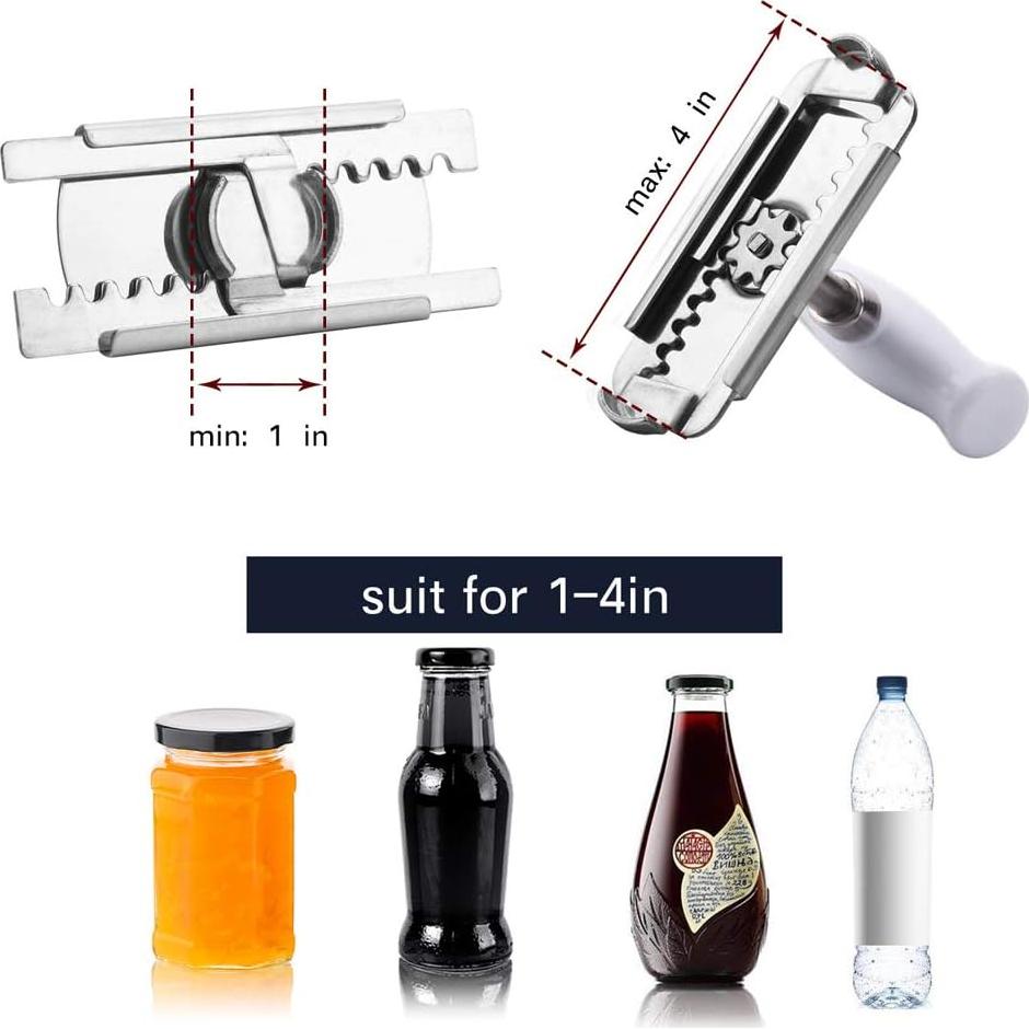 Abre frascos ajustable JOMIHONEY con mango de madera 2.54-10.16 cm