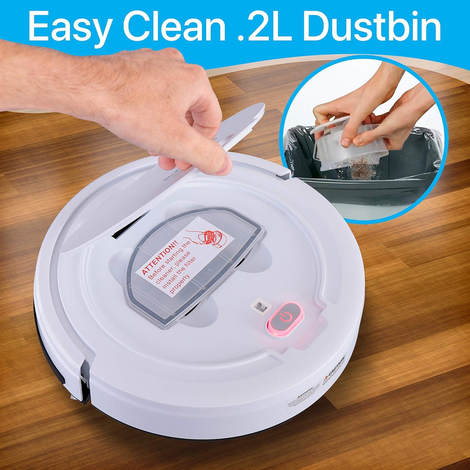 Aspiradora Robótica LIMPIEZA PURA Slim 90 Min Batería Recargable