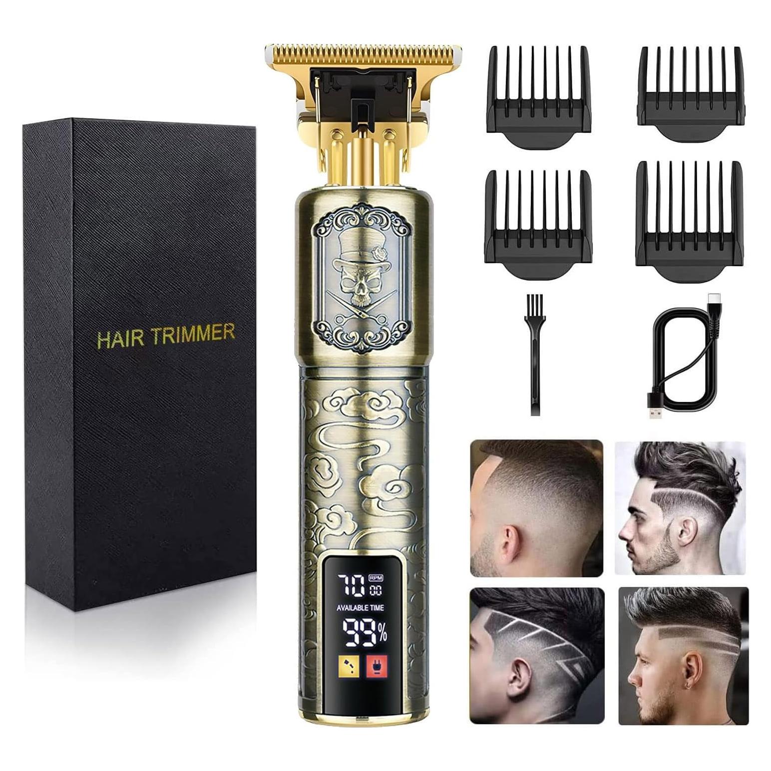 Cortadora de Cabello Inalámbrica Hilandkom LCD 7500 RPM