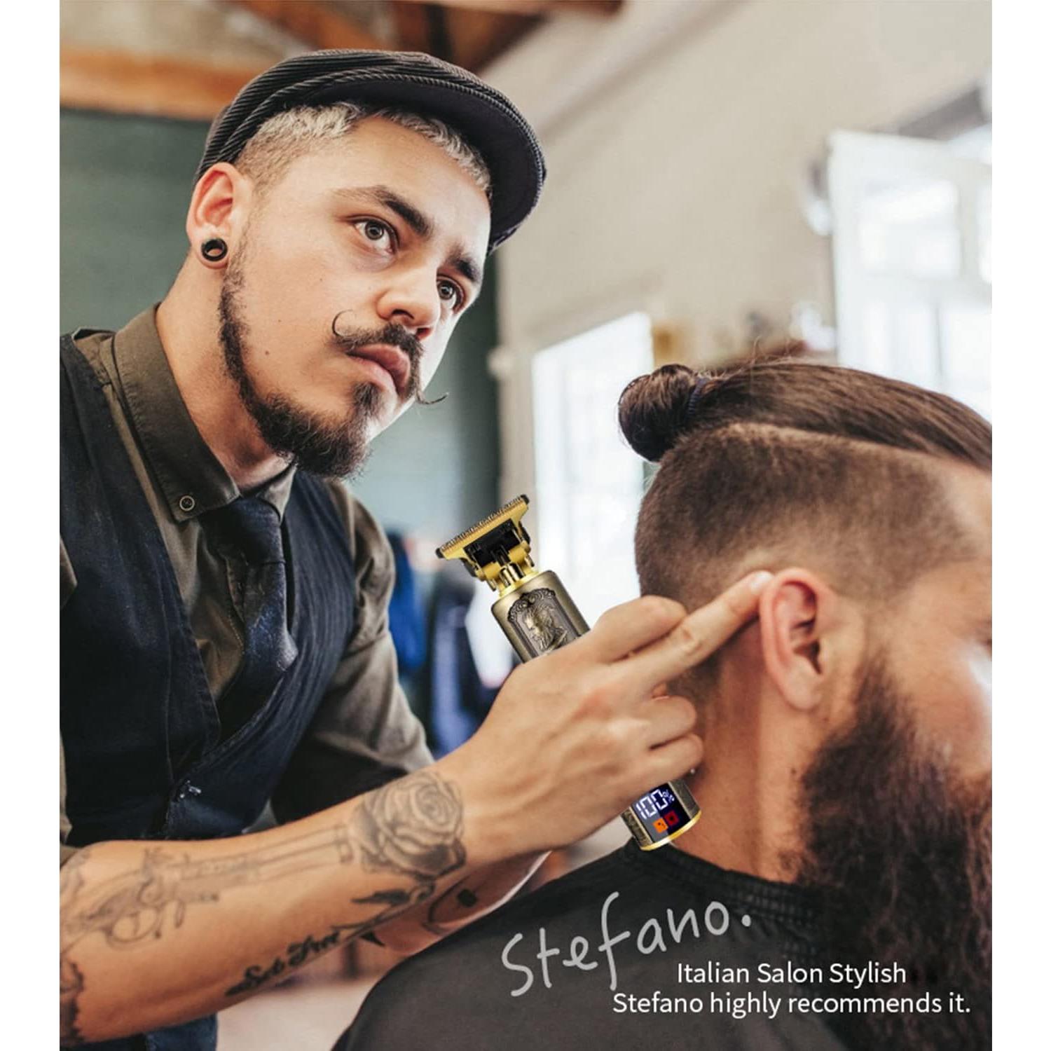 Cortadora de Cabello Inalámbrica Hilandkom LCD 7500 RPM