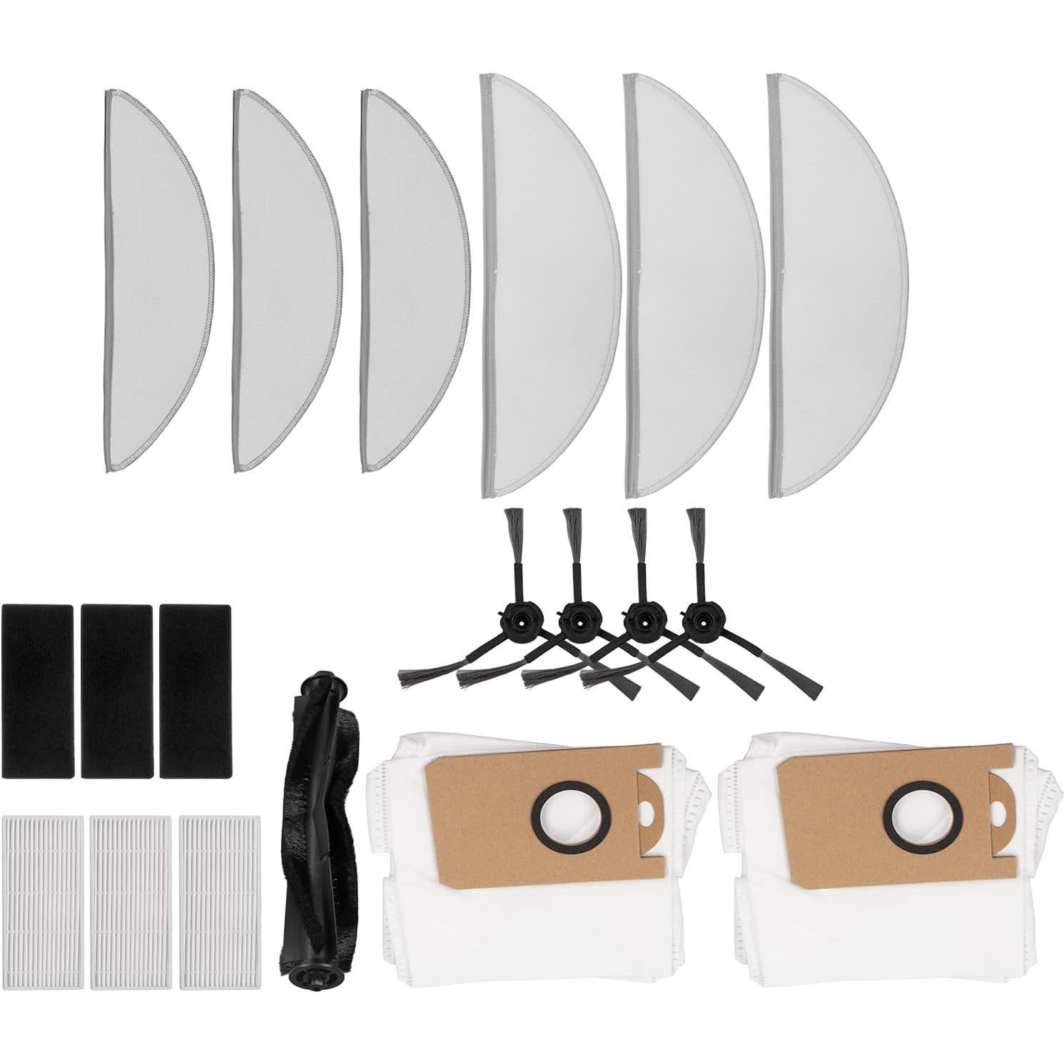 Kit de Accesorios para Aspiradora Robótica Tnfeeon R1 - 4 Cepillos, 3 Filtros, 2 Bolsas